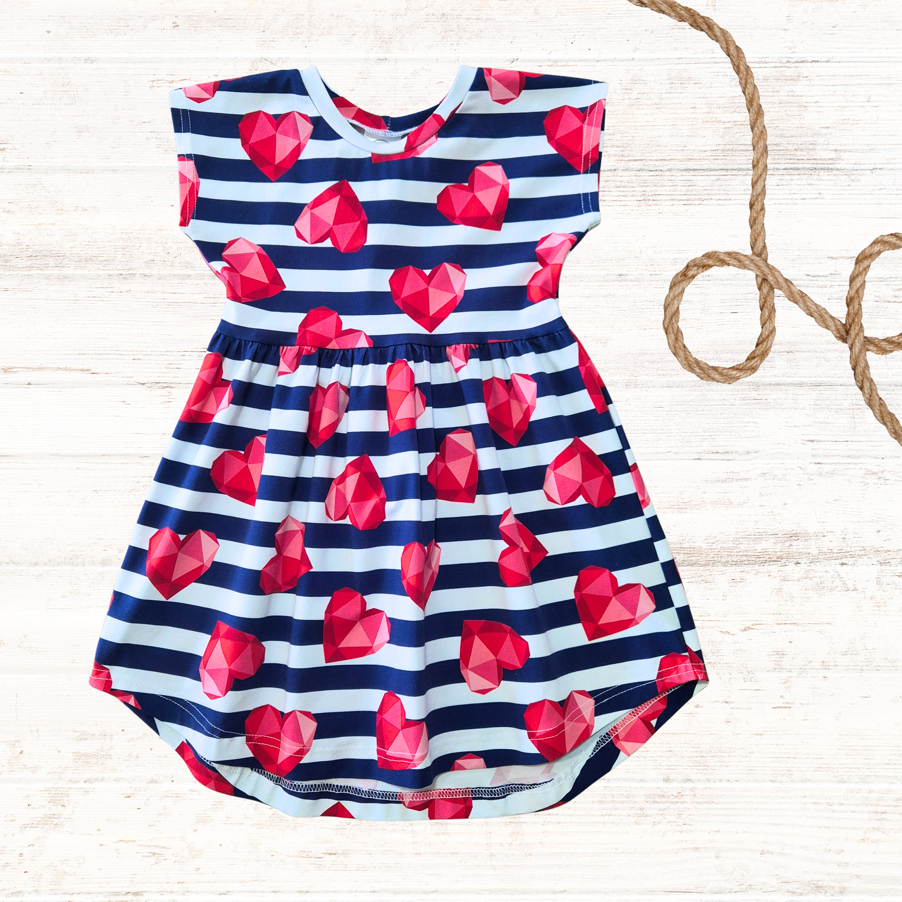 Kids Nautical Dress - Sizes 2 and 4 - Ready to Ship!