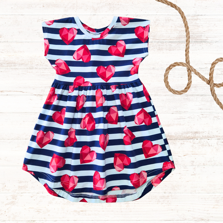 Kids Nautical Dress - Sizes 2 and 4 - Ready to Ship!