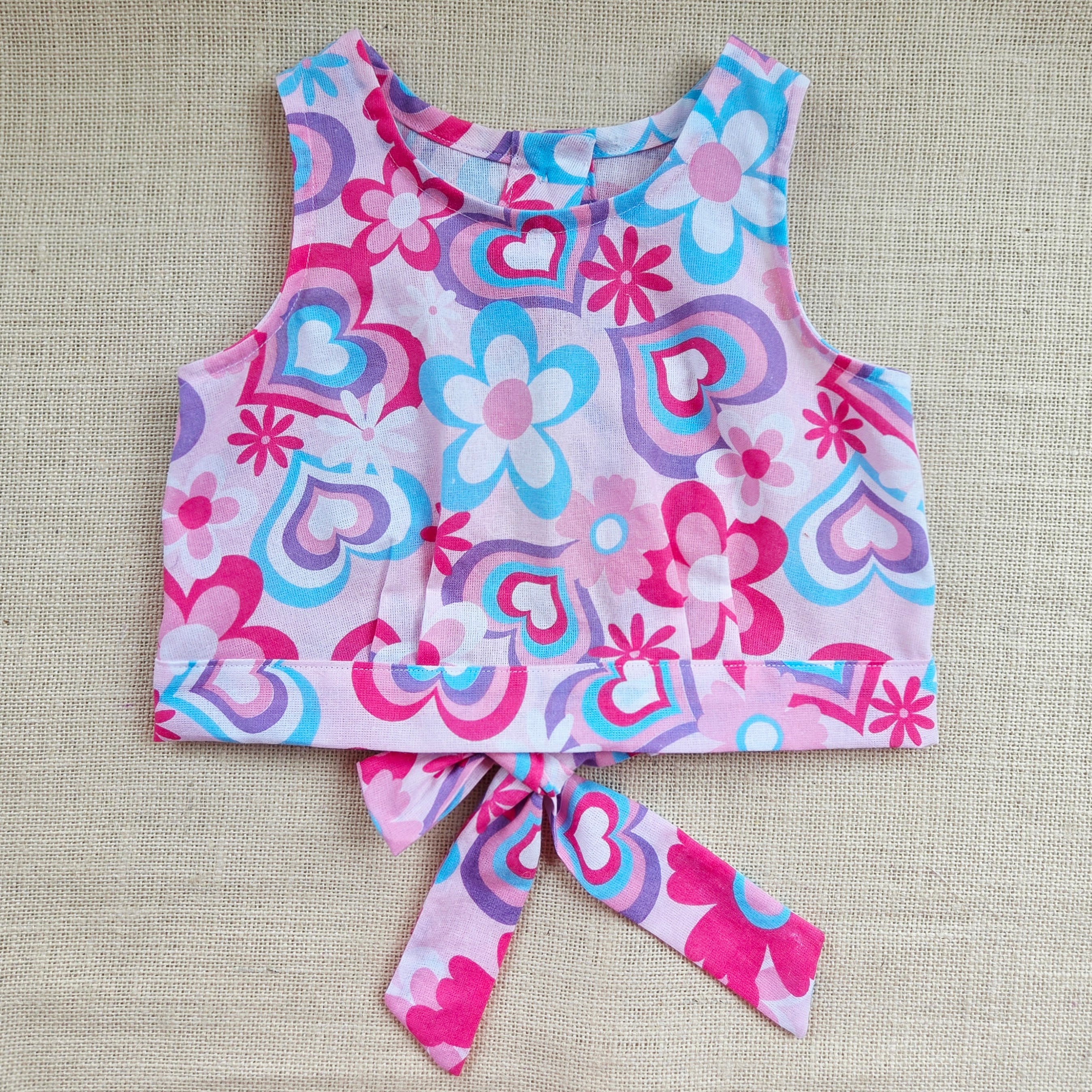 "Hearts & Flowers" Shorts & Top Set - Size 5 Years