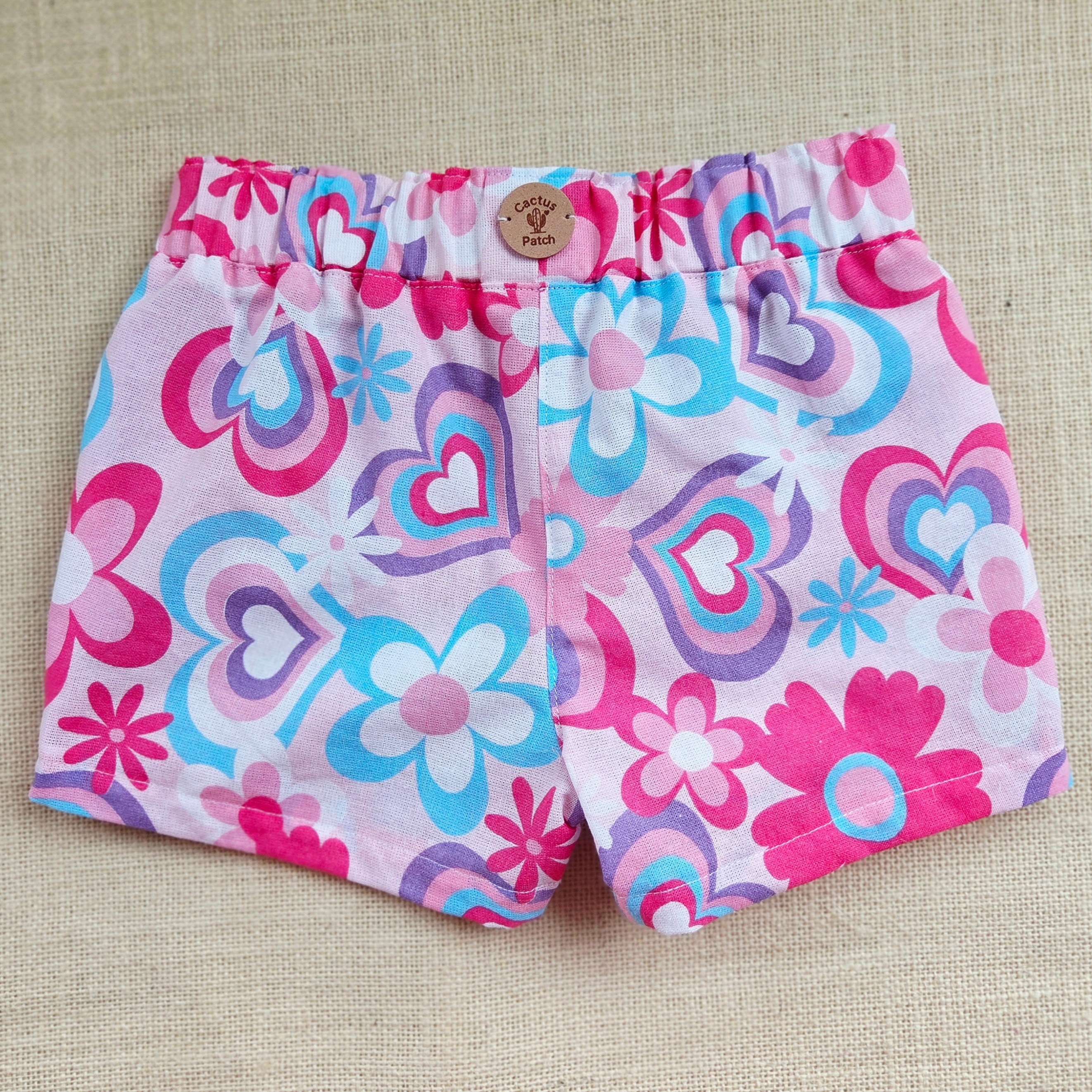 "Hearts & Flowers" Shorts & Top Set - Size 5 Years