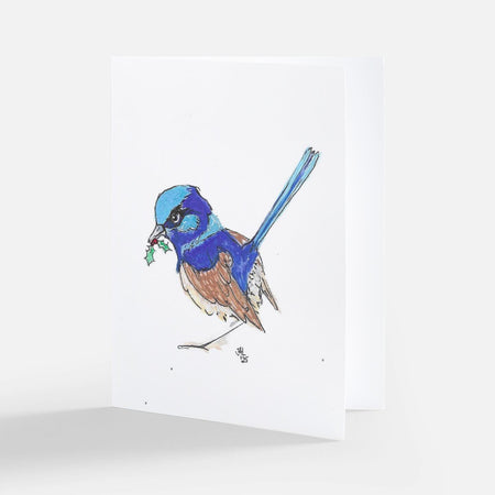 Superb Fairy-wren | Christmas Card | Australian Native Bird | Greeting Card