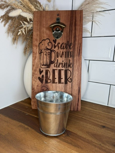 Reclaimed Timber Bottle Opener
