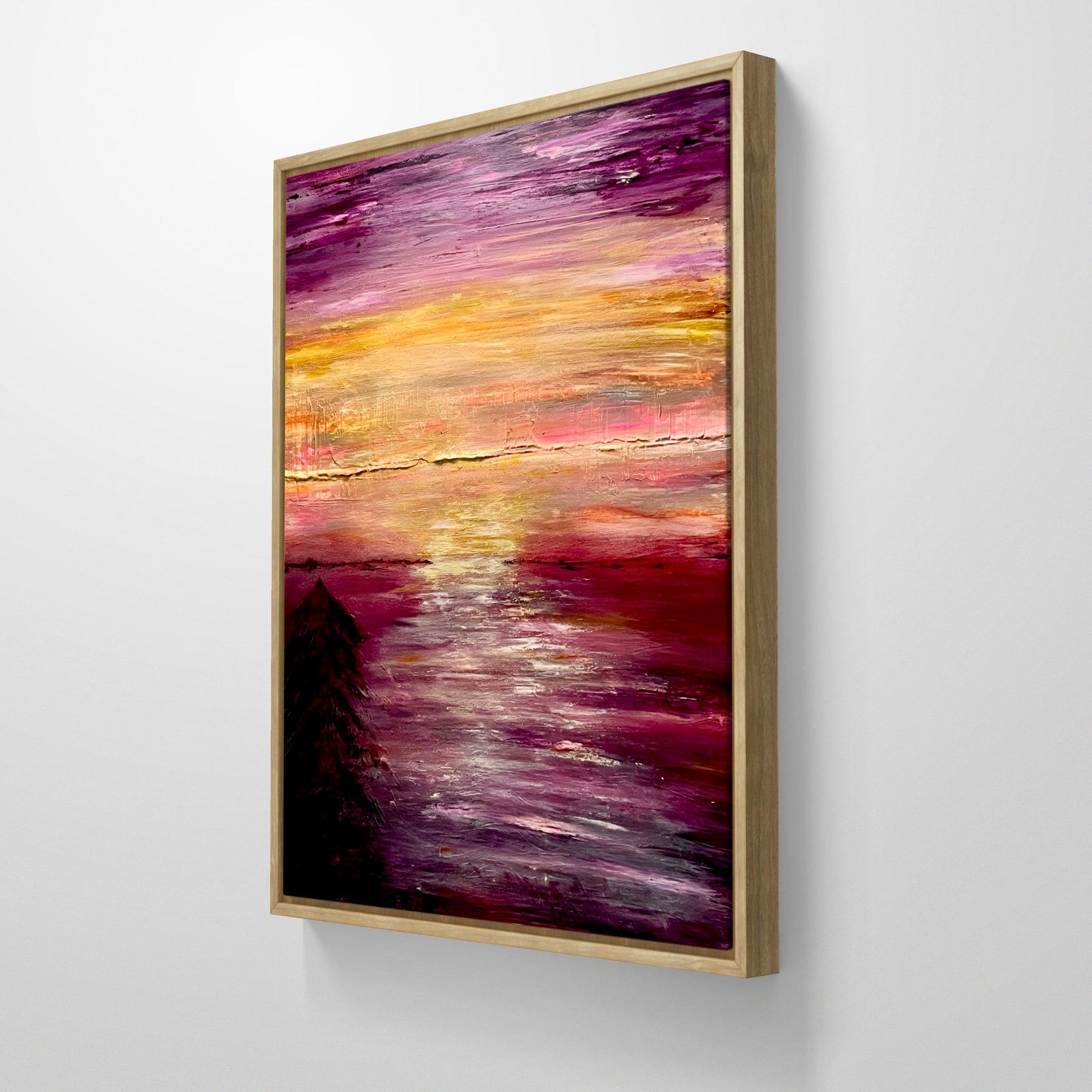 You Are The Glow - Medium size Textured Acrylic on Stretched Canvas