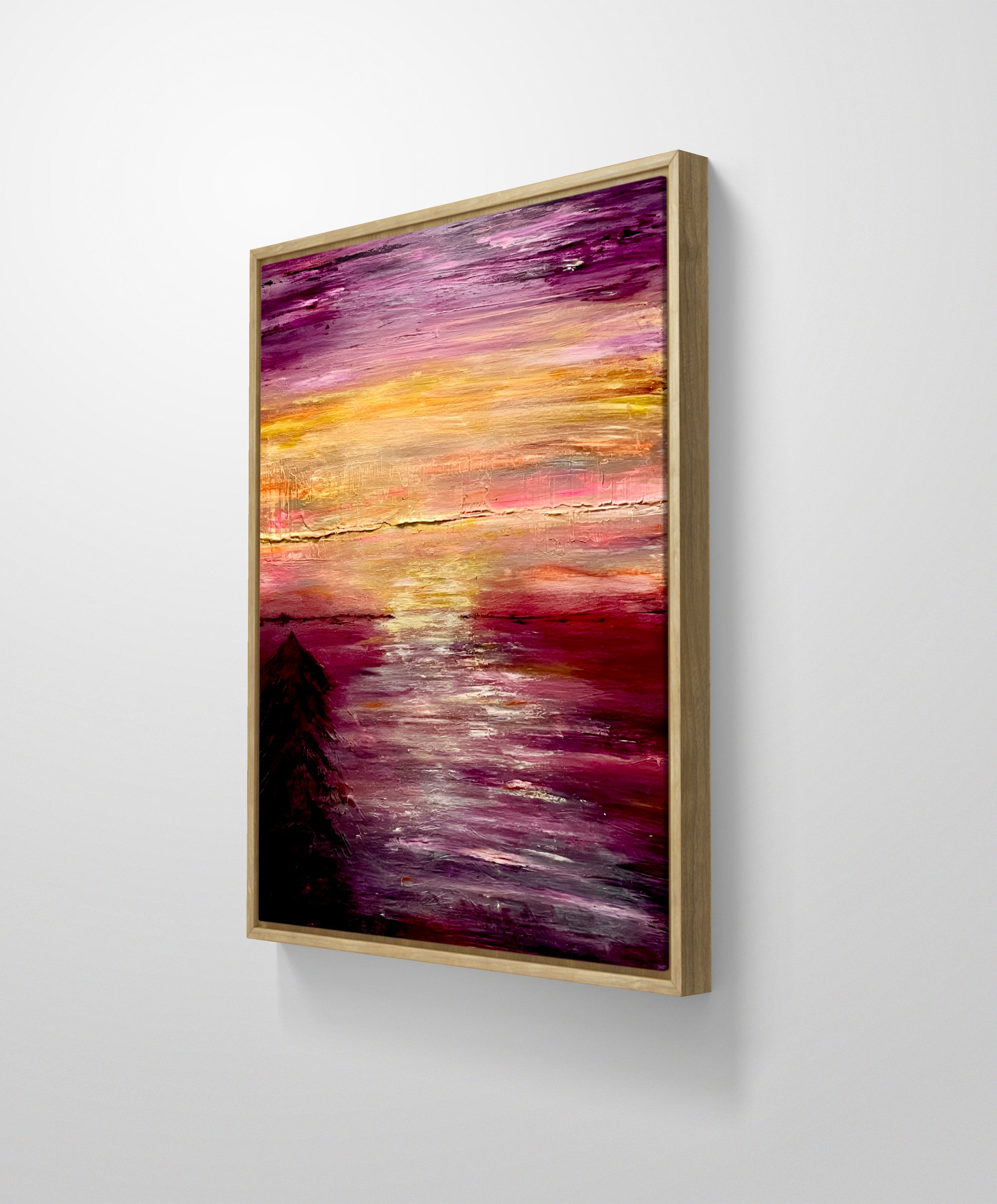 You Are The Glow - Medium size Textured Acrylic on Stretched Canvas