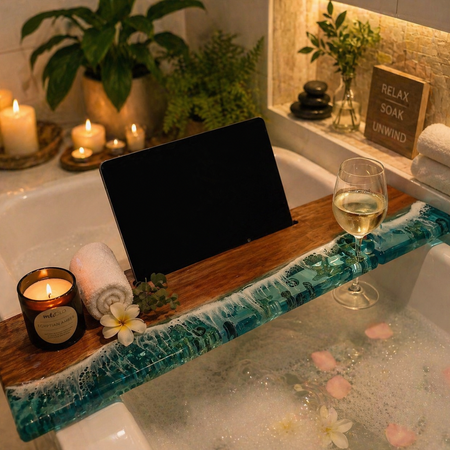 Bathroom accessories | spa | ocean waves | home decor | Mother’s Day gift | gift ideas