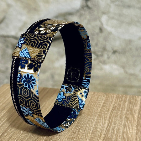 Bangle Japanese Washi Paper Black Gold - BNE-21-22-23