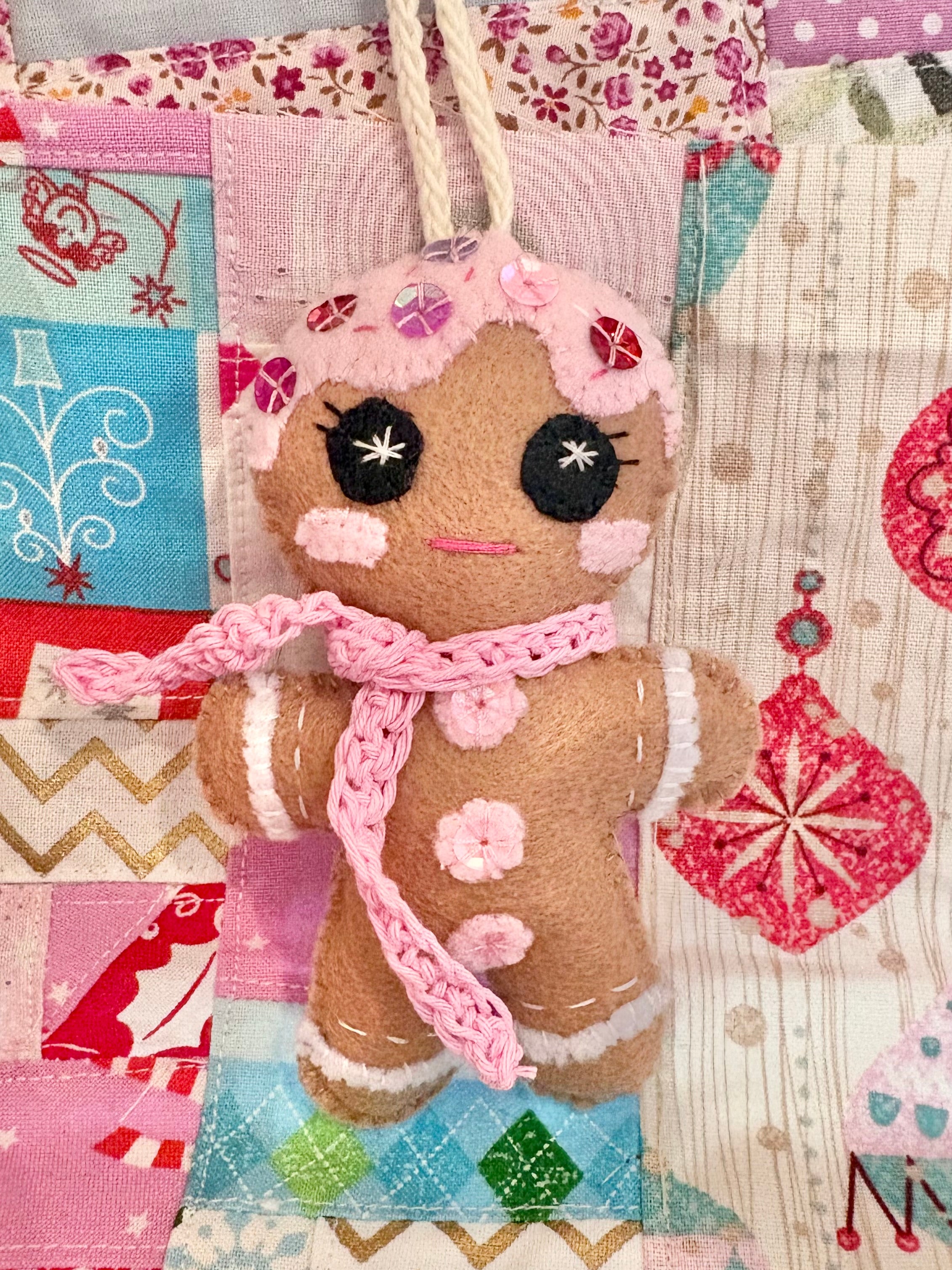 Felt Gingerbread People Christmas Tree ornament Decorations