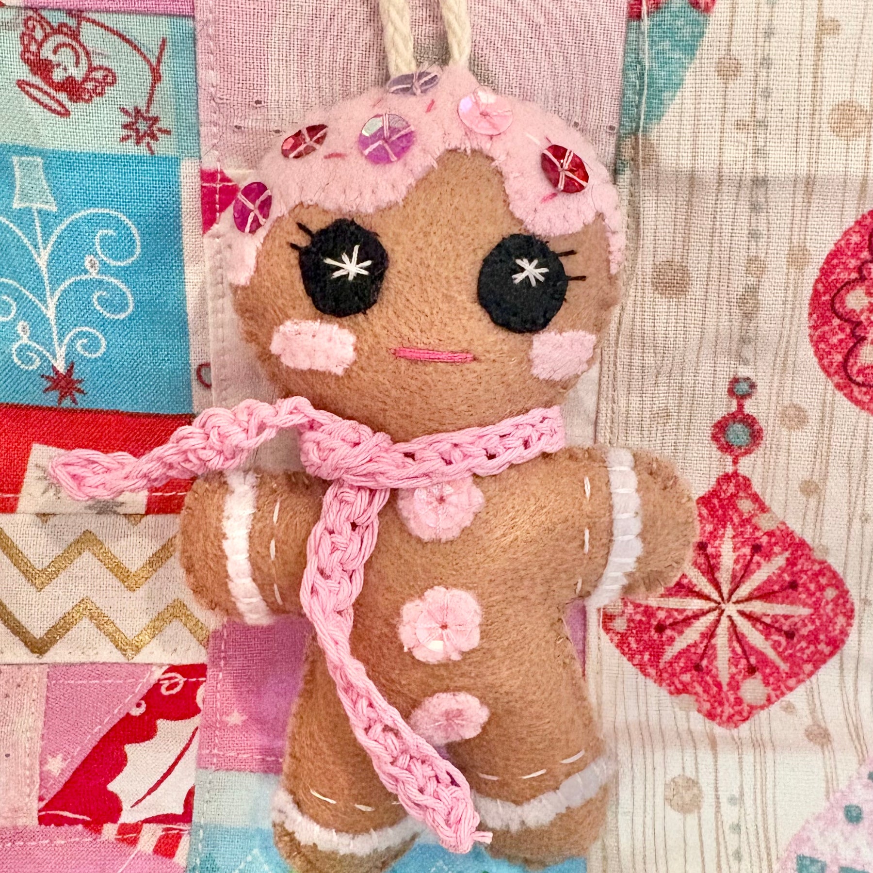 Felt Gingerbread People Christmas Tree ornament Decorations