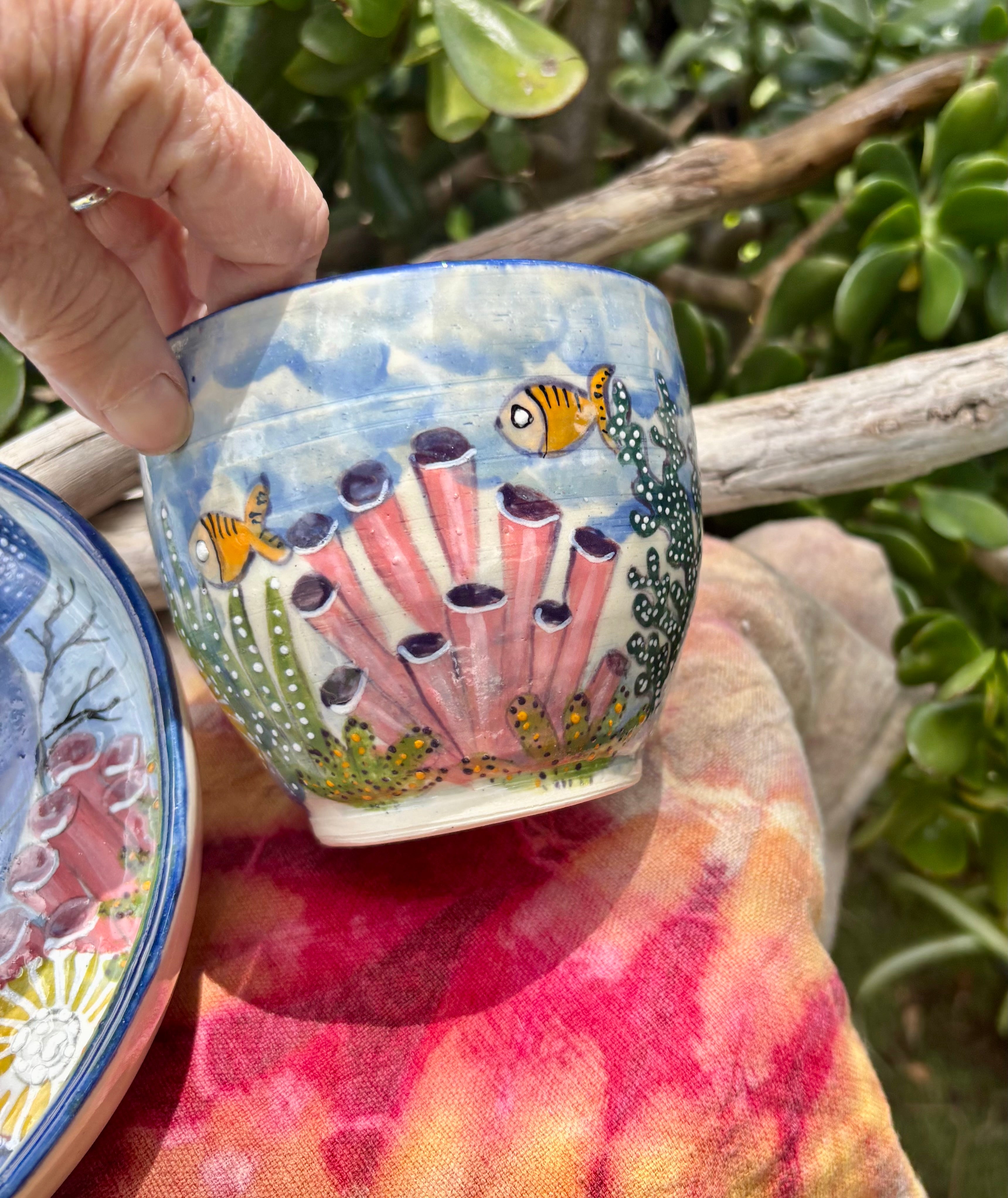 Whimsical Whale handmade potter set