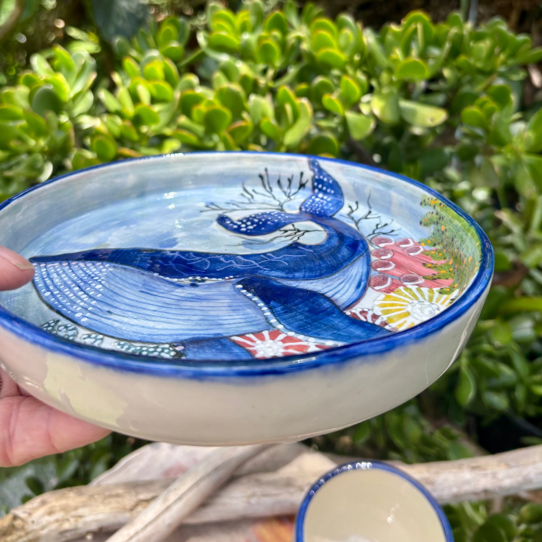 Whimsical Whale handmade potter set