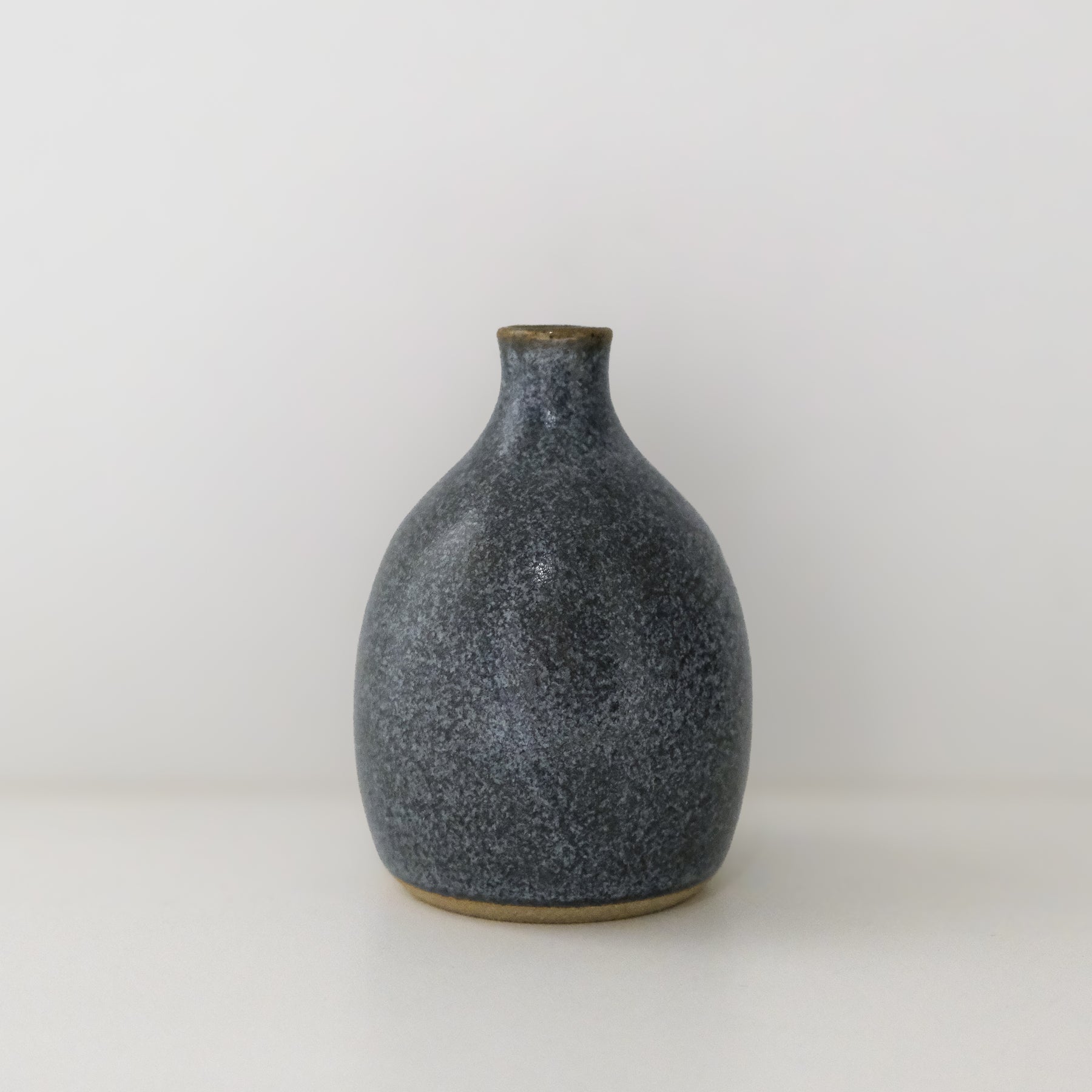 Mottled Blue Bud Vase