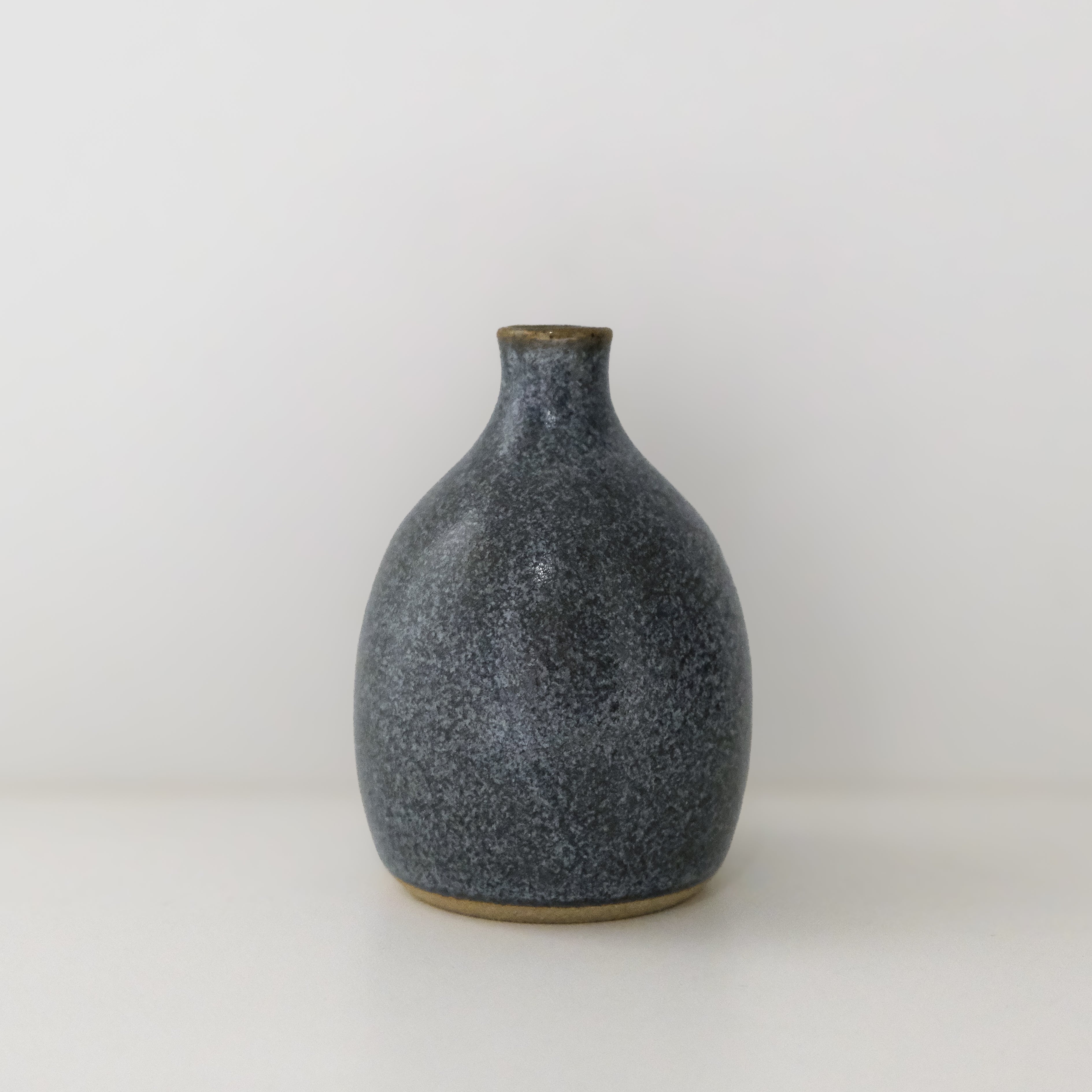 Mottled Blue Bud Vase