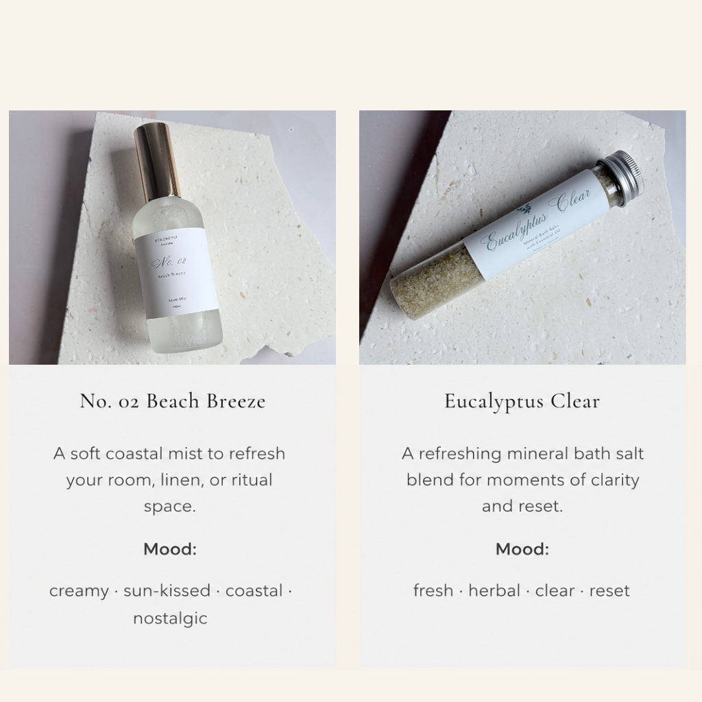 Morning Ritual Trio — Fresh Start | Coastal Mist, Bath Salt & Car Diffuser Gift Set