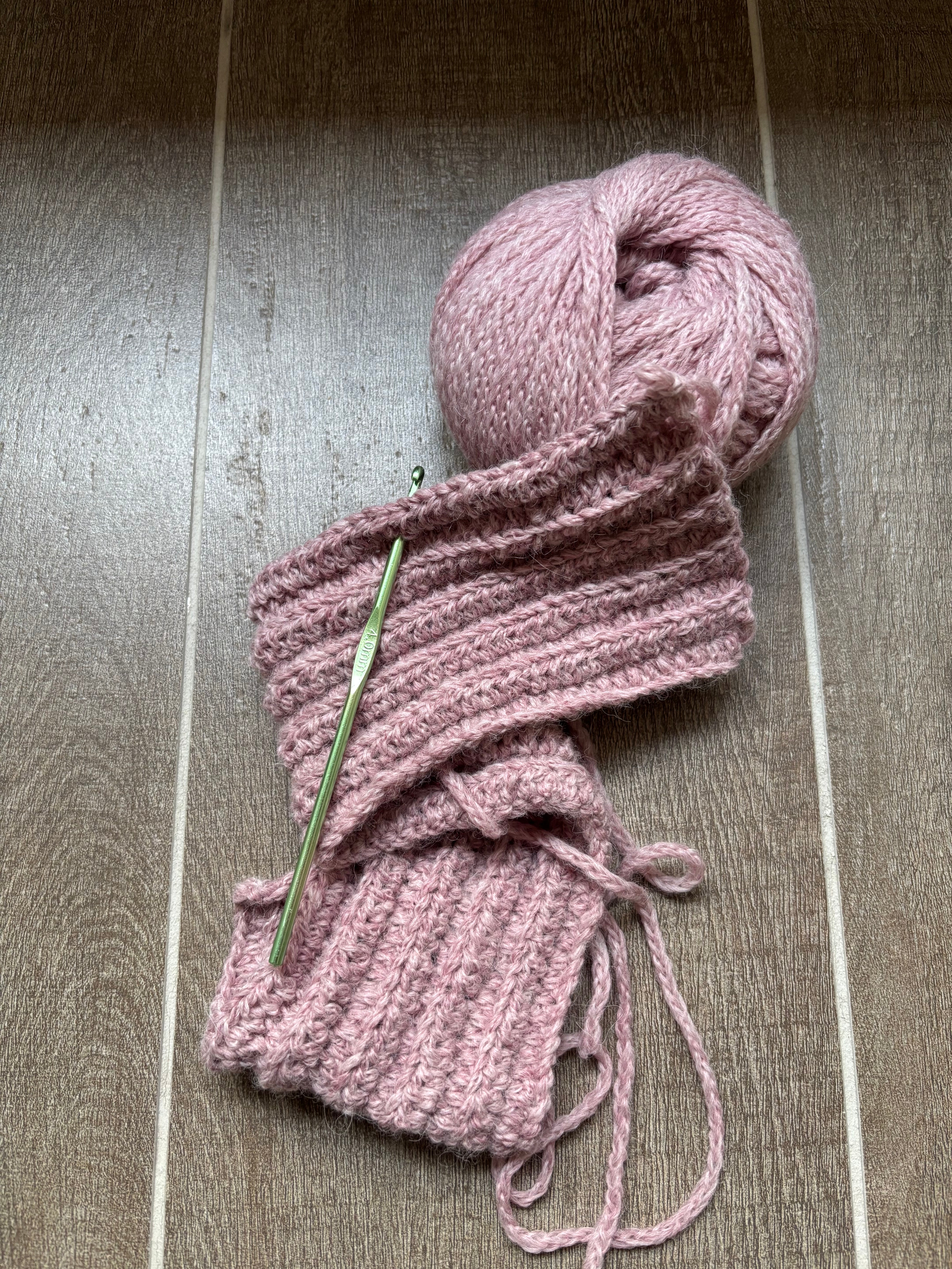 Hand Crocheted Headband | Dusty Pink