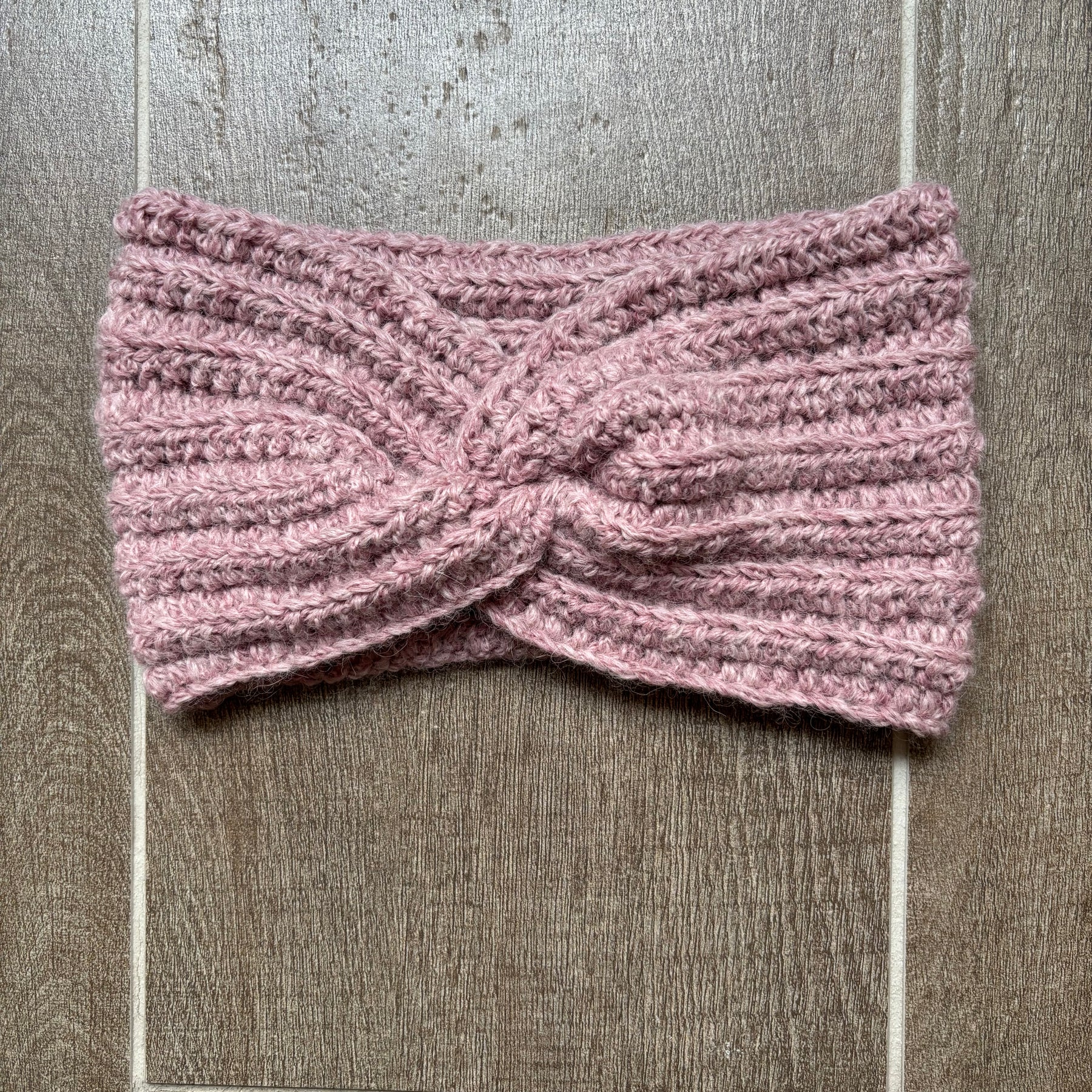 Hand Crocheted Headband | Dusty Pink
