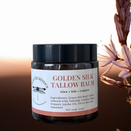 Vanilla Tallow Face Balm for Dry Skin | Golden Silk