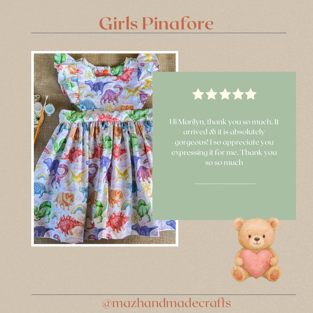 PRE ORDER Christmas fabric pinafore / dress pinafore | various sizes