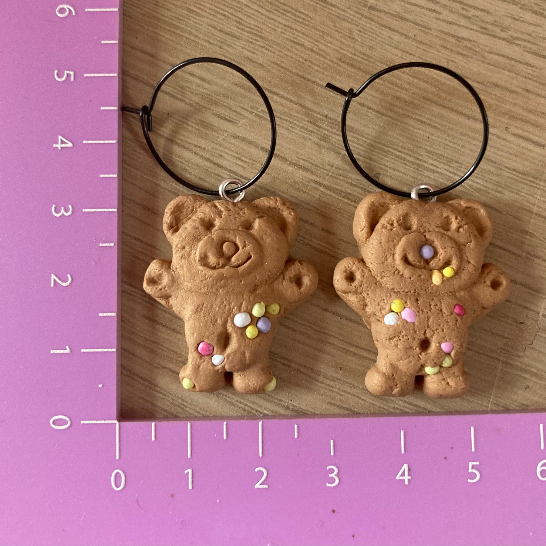 Tiny teddies- sprinkles included - earrings !