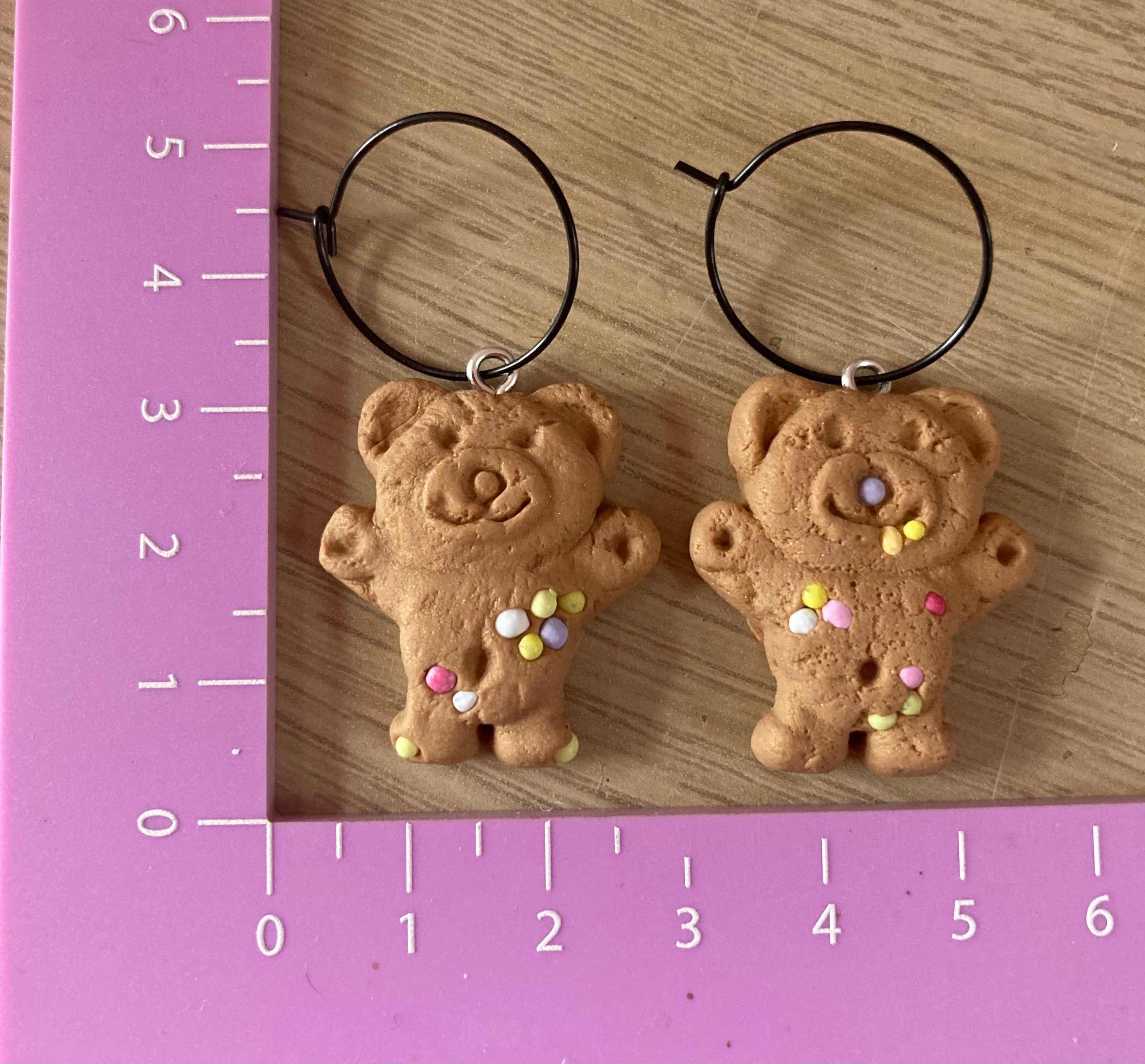 Tiny teddies- sprinkles included - earrings !