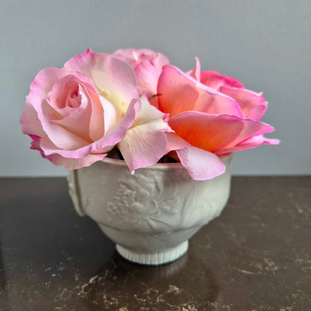Small Ceramic Sculpture - Posy Vase - Pearl
