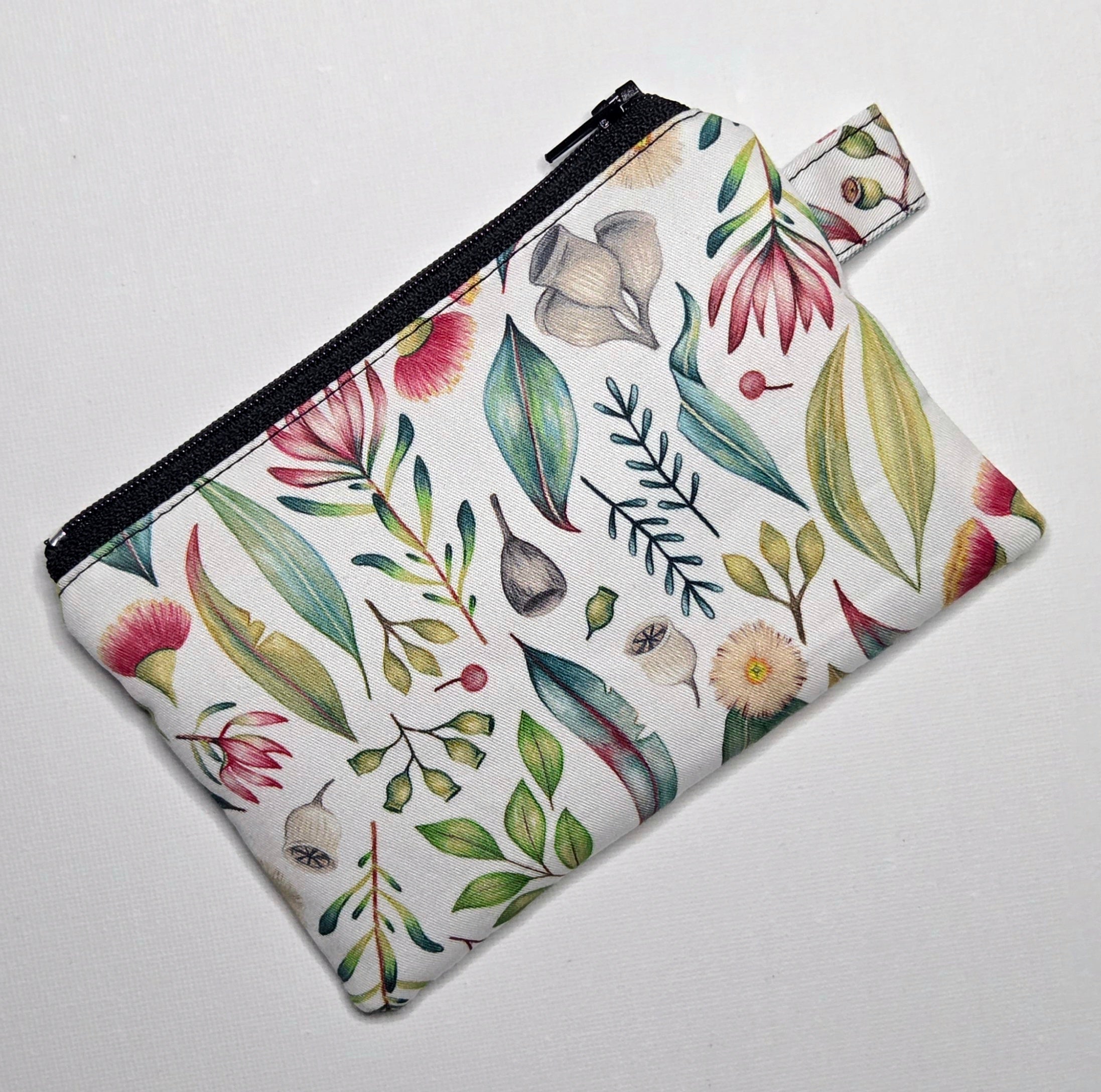 Small Double Pocket Pouch in Wildflower fabric