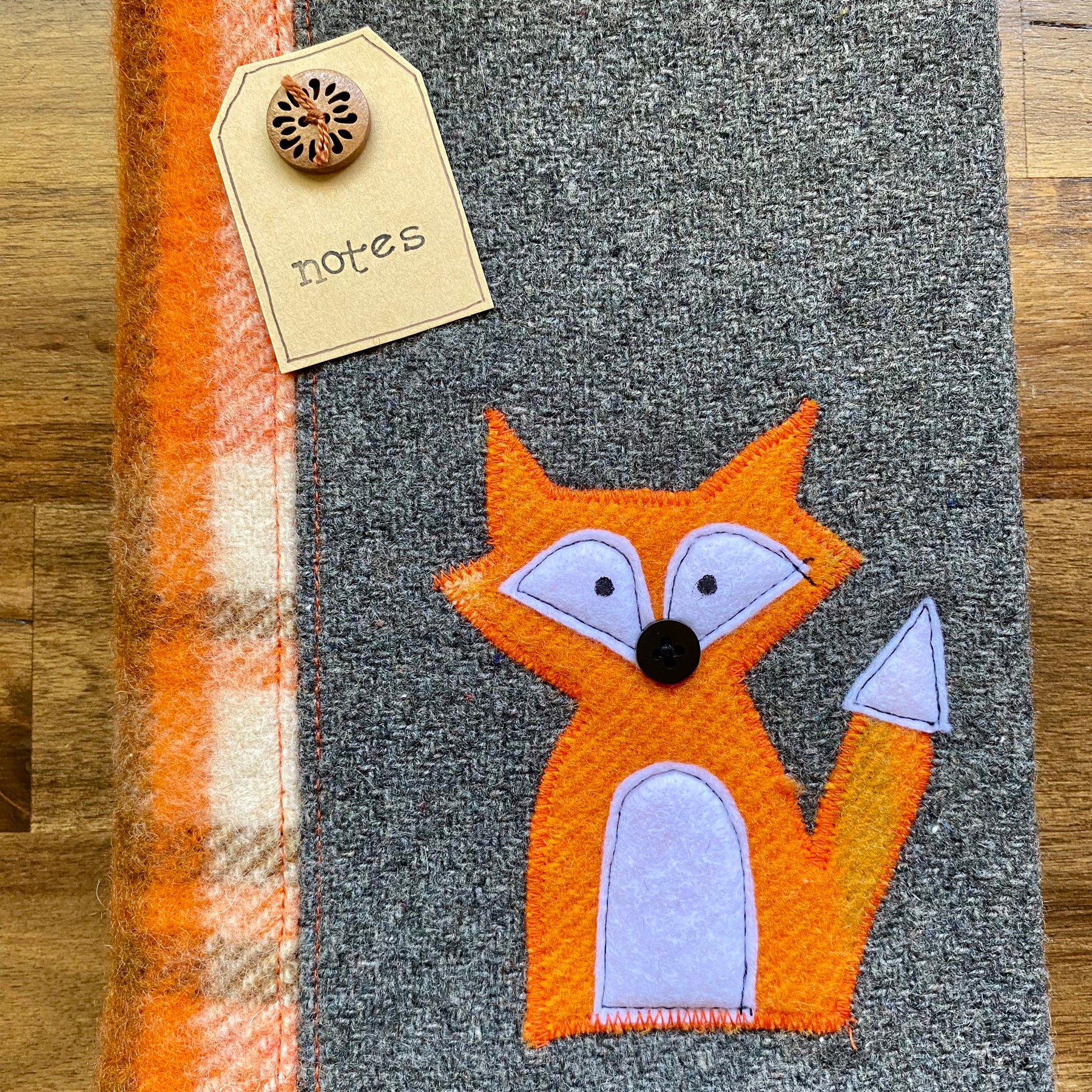 A5 Upcycled Notebook Fox