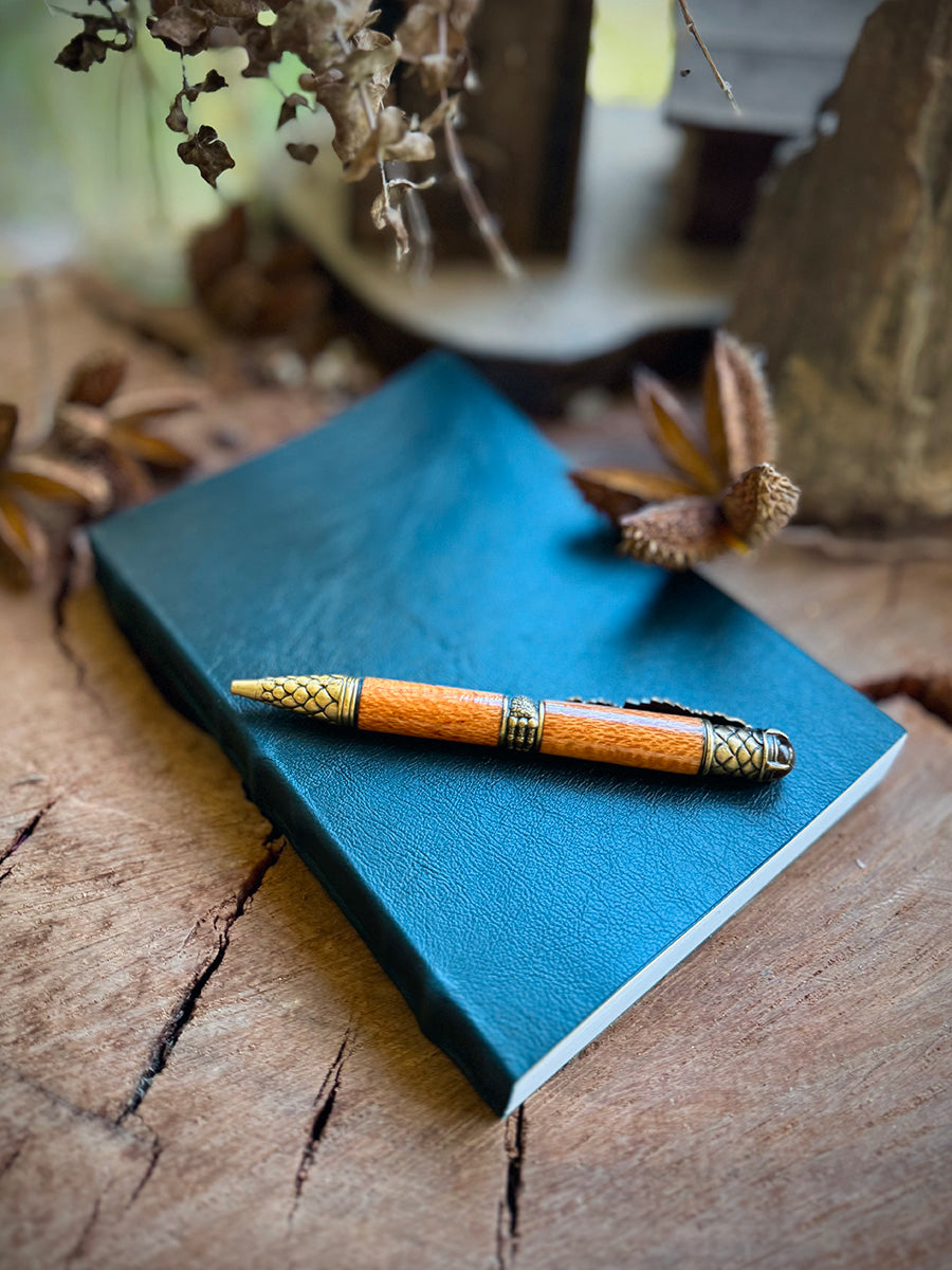 Soul Weaver's Field Book - A5 Green Leather Journal