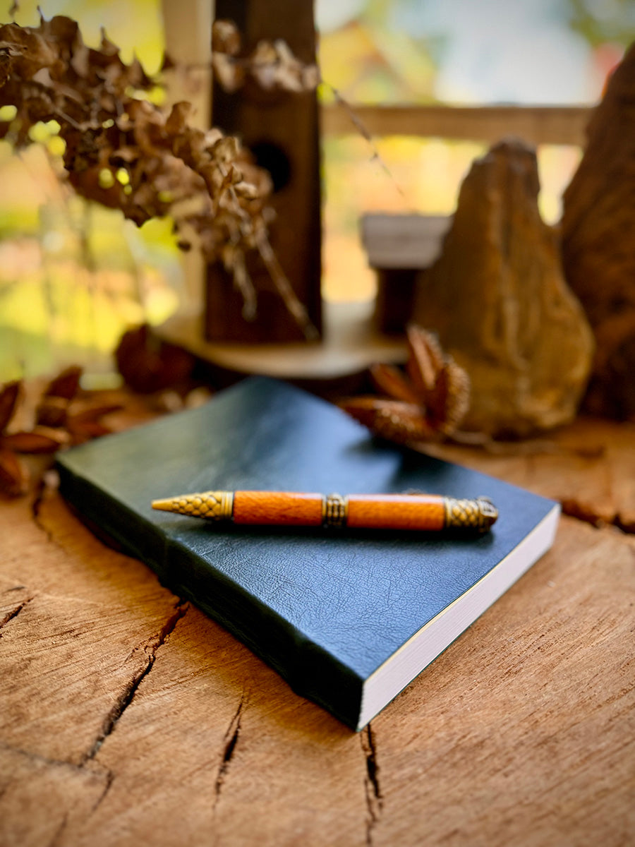 Soul Weaver's Field Book - A5 Green Leather Journal