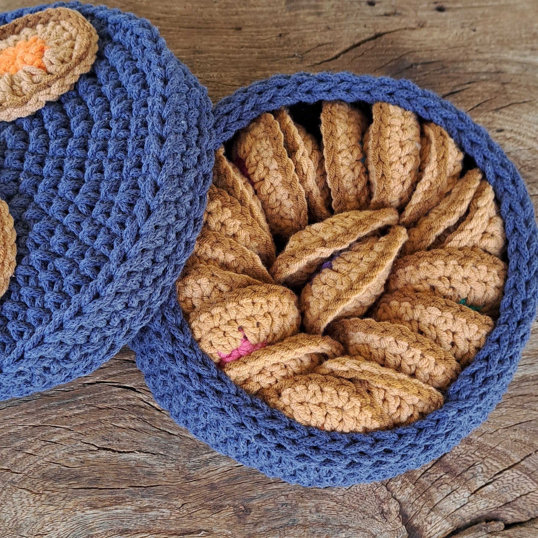 Cookie memory game, stored in a cookie bowl.