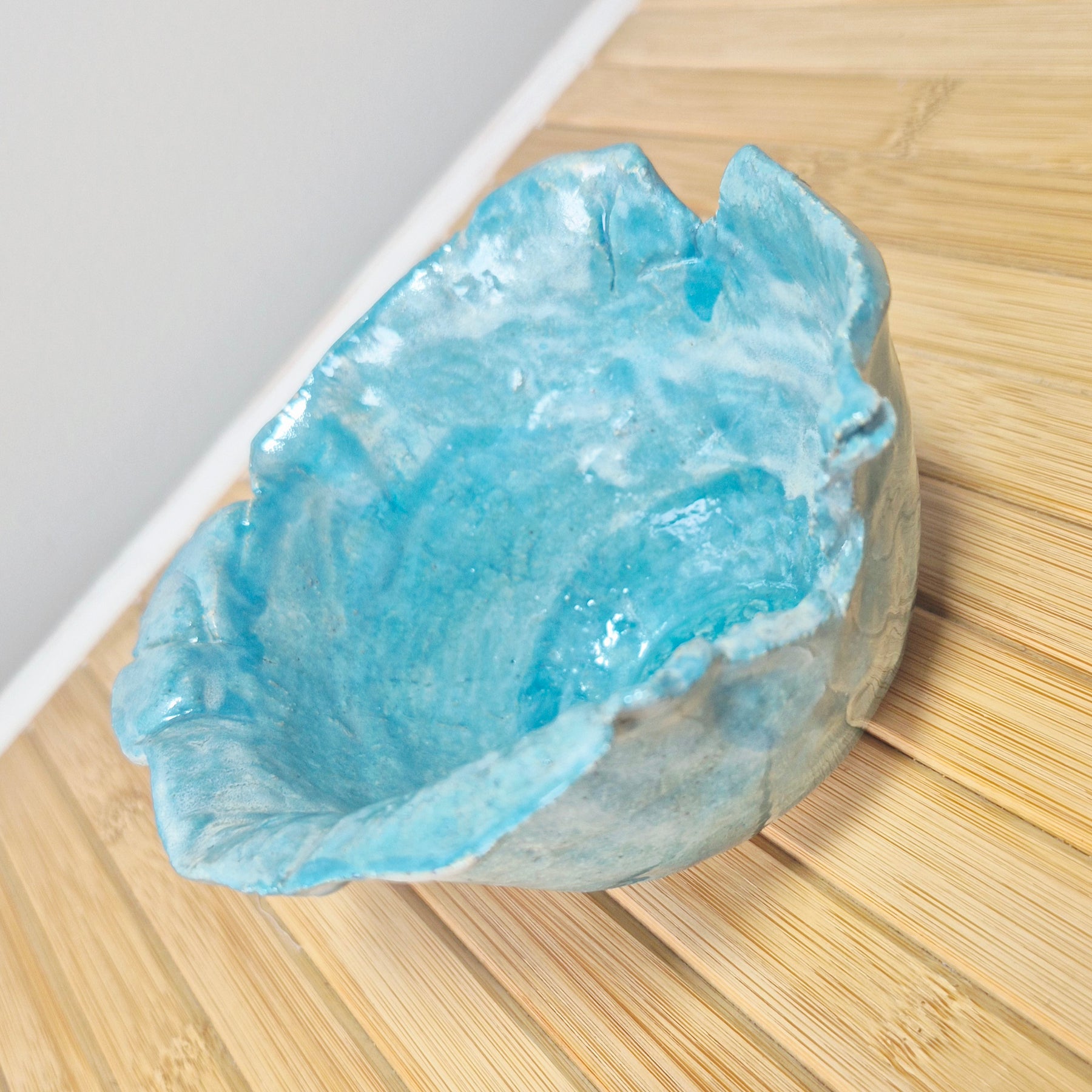 Handcrafted Turquoise Pottery  Bowl
