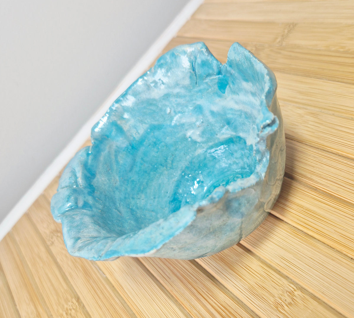 Handcrafted Turquoise Pottery  Bowl