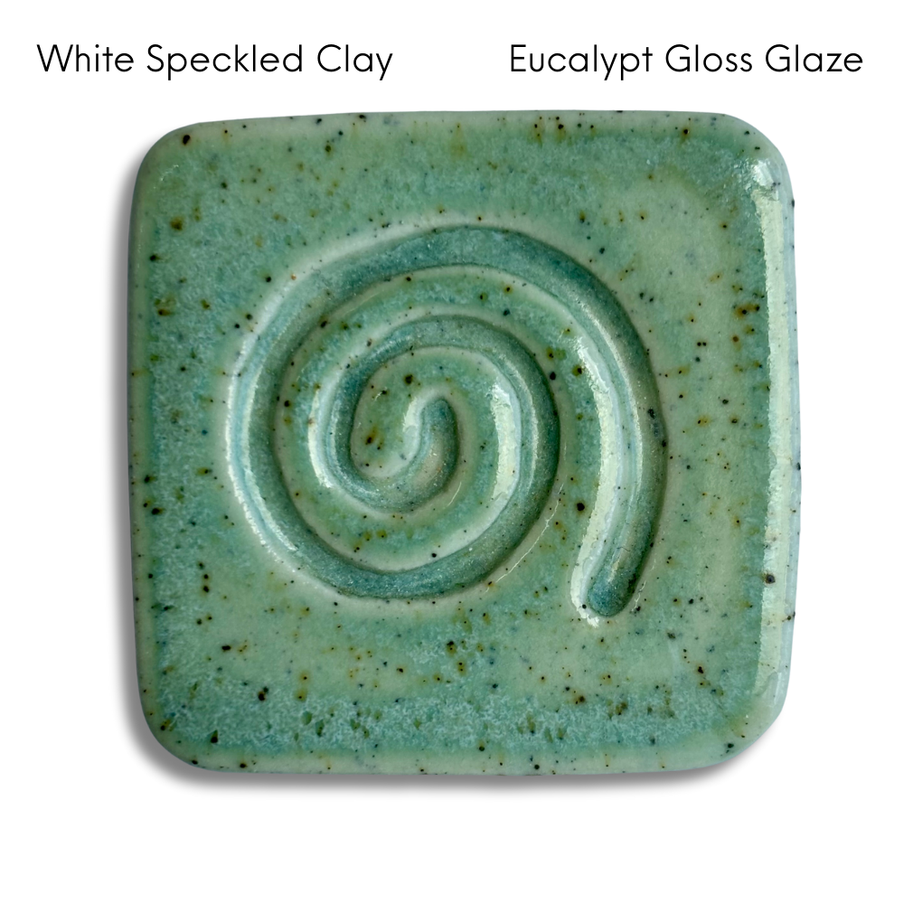 CUSTOM - Garlic/Ginger Grater + Herb Stripper in White Speckled Clay