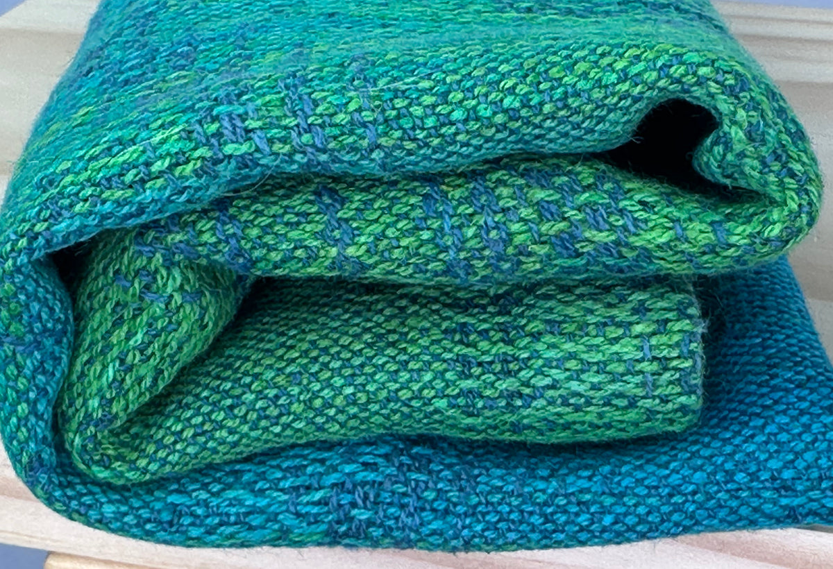 Hand-Dyed and Handwoven Linen/Cotton Tea Towels with Individuality