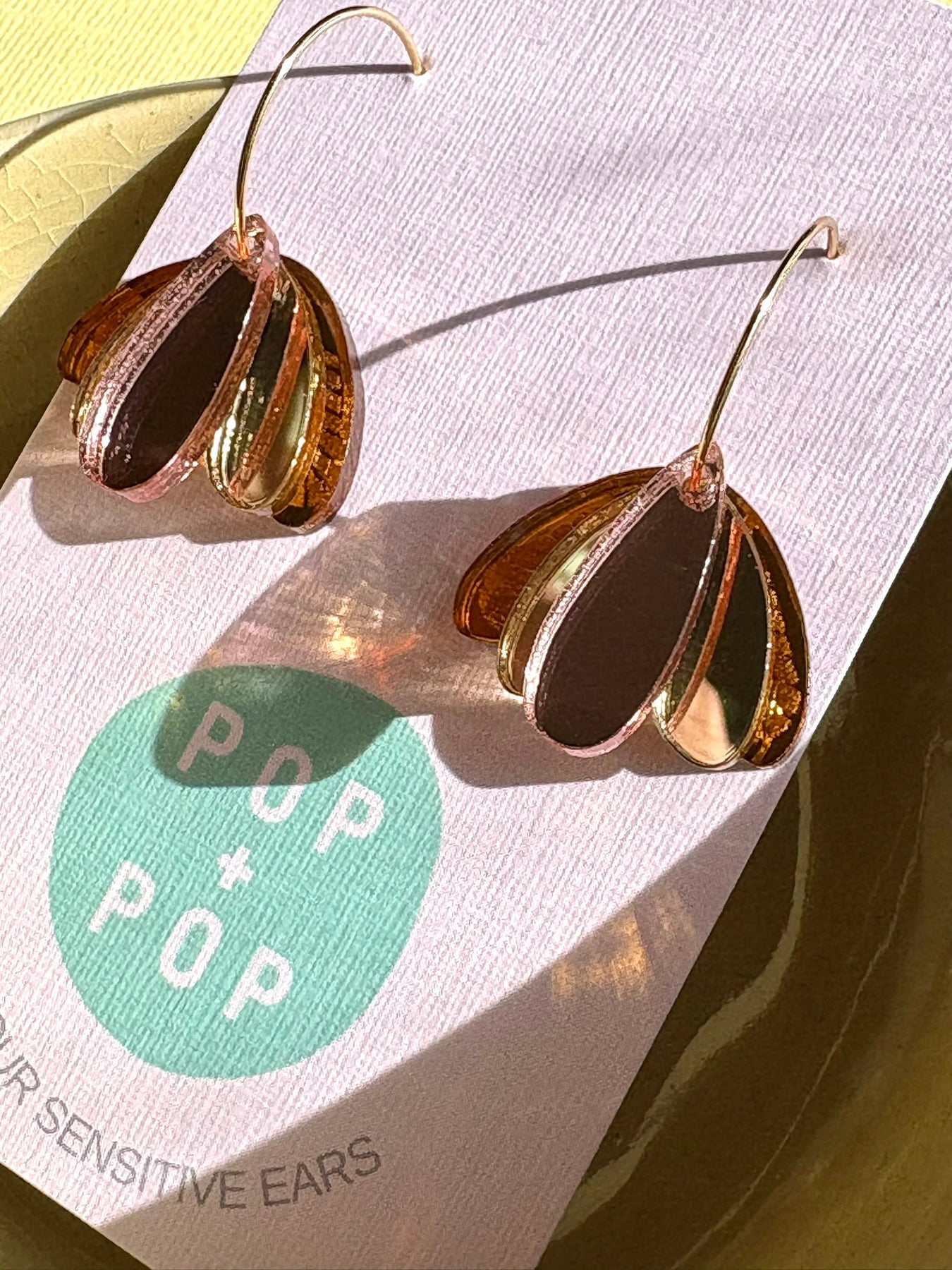 Fids Flower 3 Piece - Amber, Gold & Rose Gold
