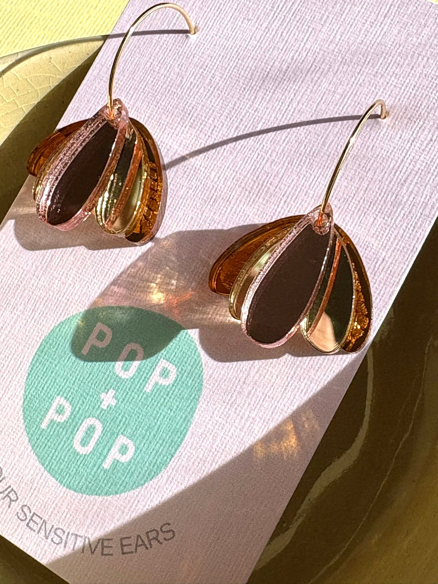 Fids Flower 3 Piece - Amber, Gold & Rose Gold
