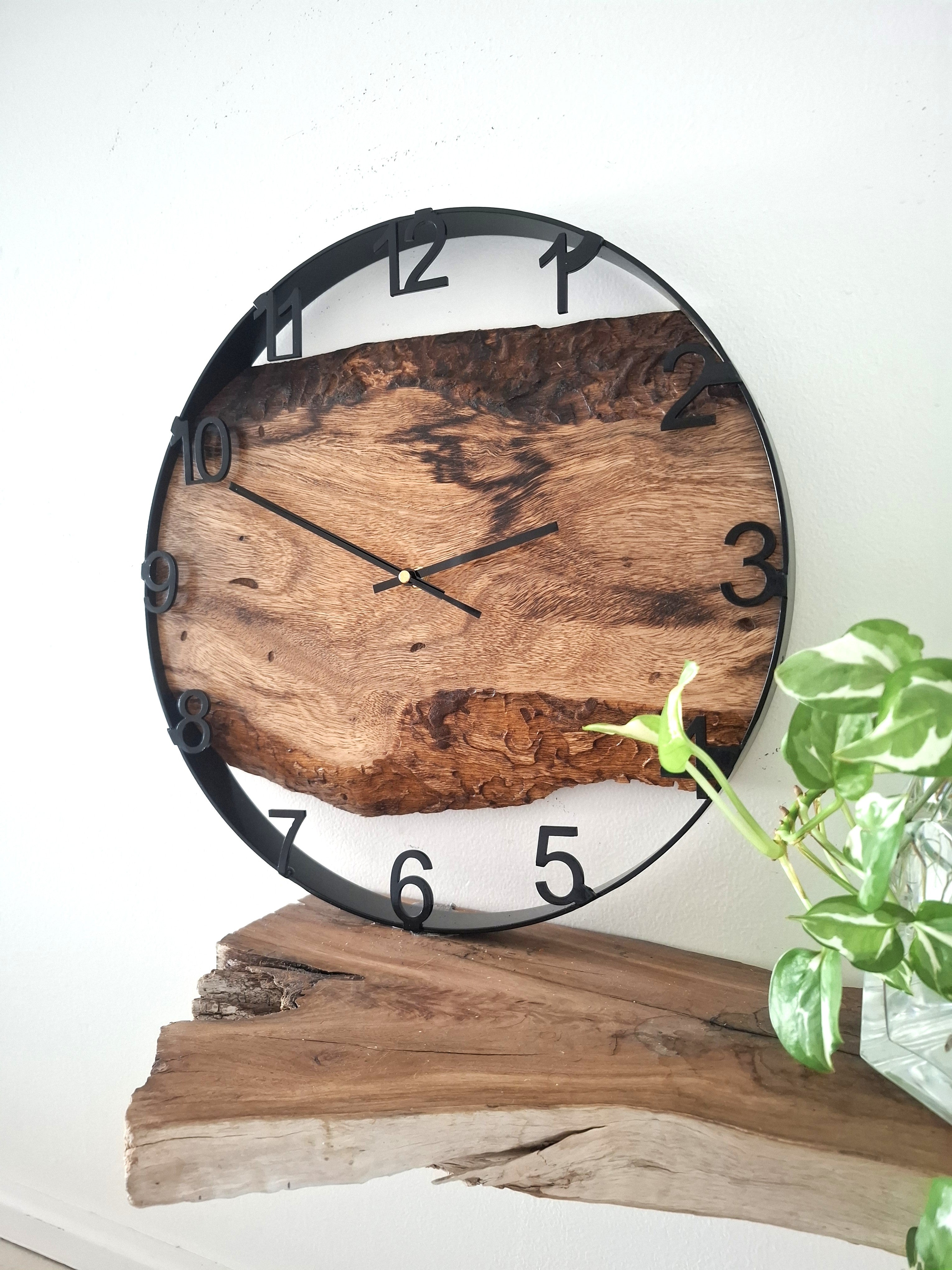 Large Wooden Wall Clock, Wall Clock Handmade