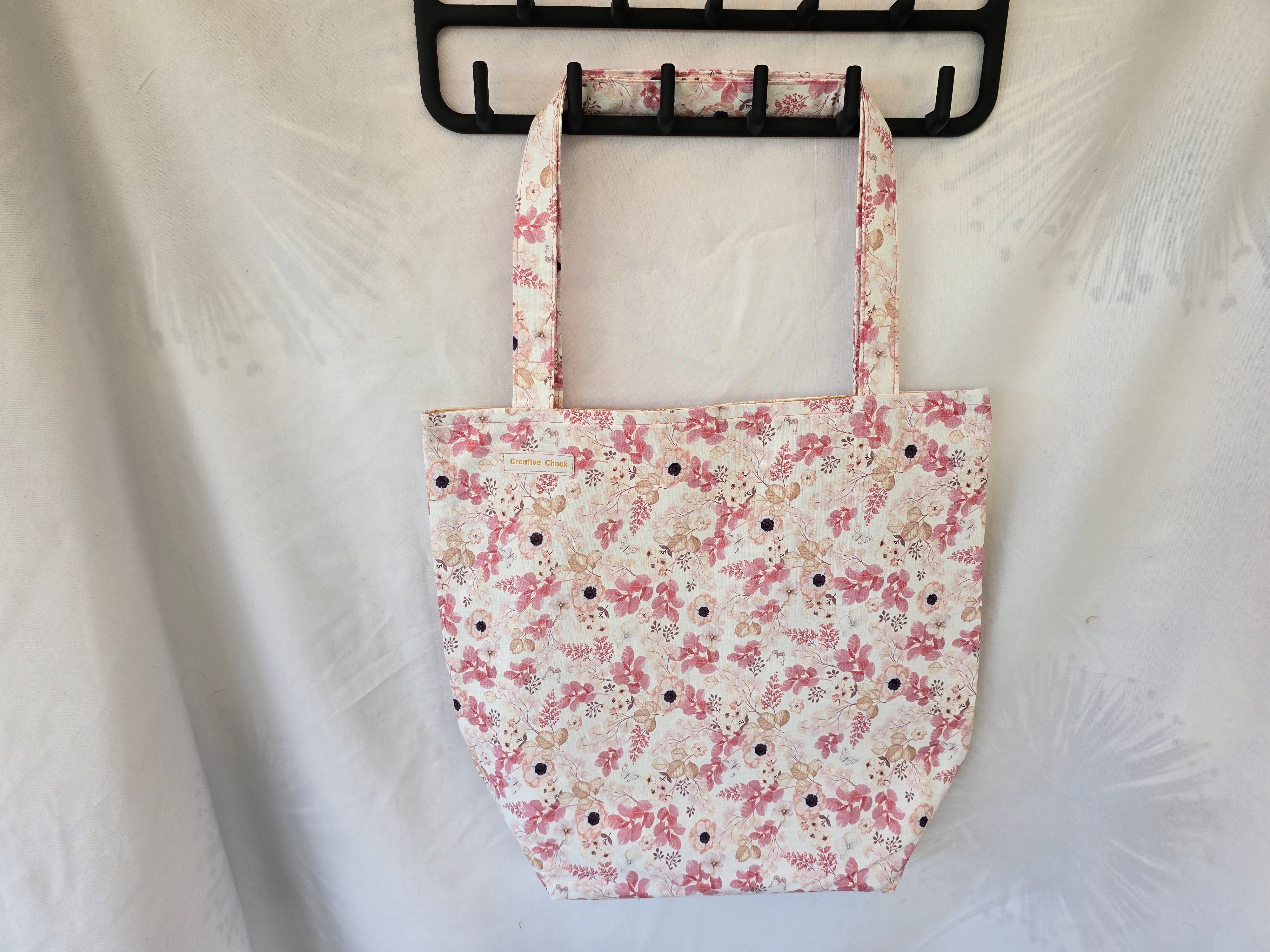 Handmade | Lined | Cherry Blossom | Tote Bag