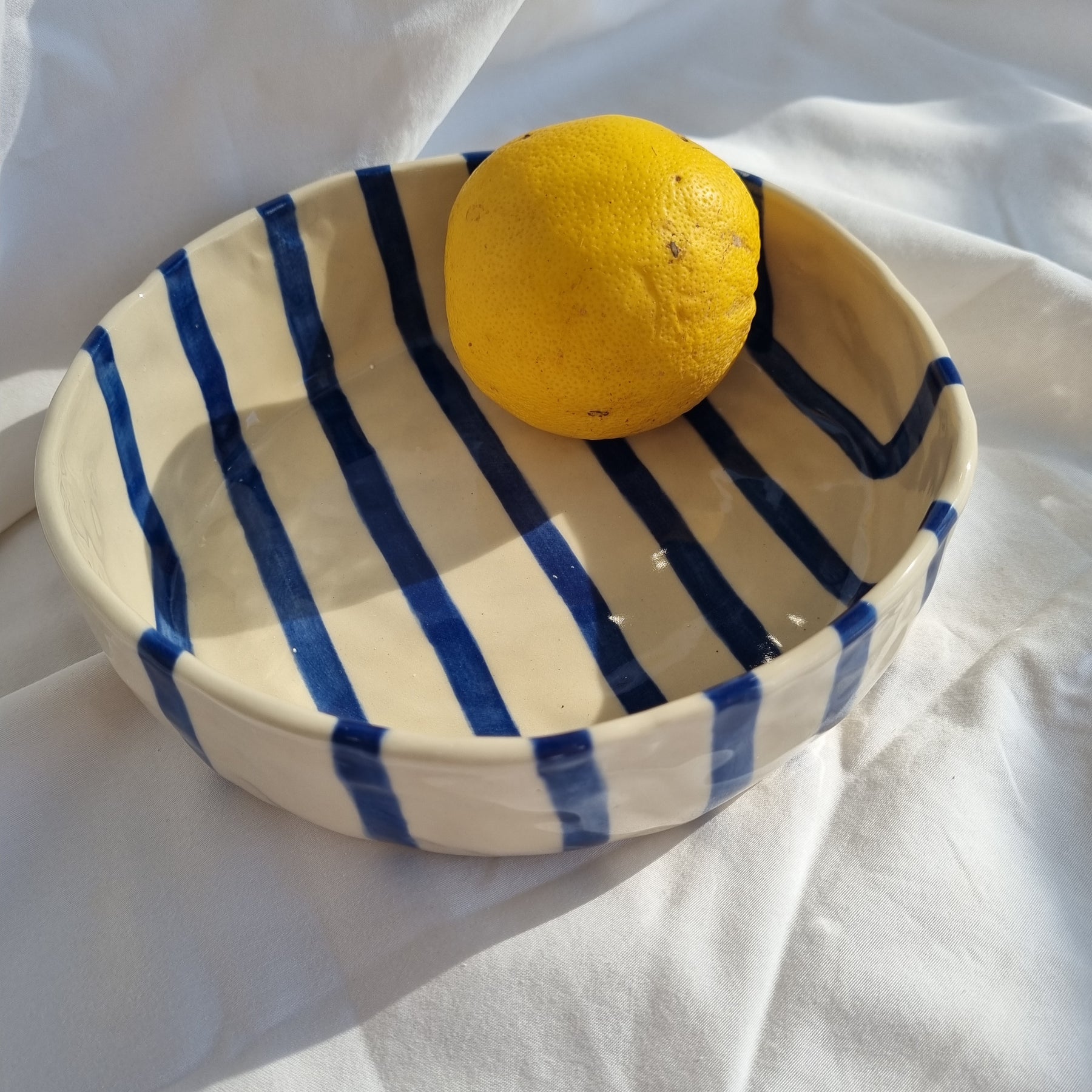 Blue Stripe Everyday Bowl