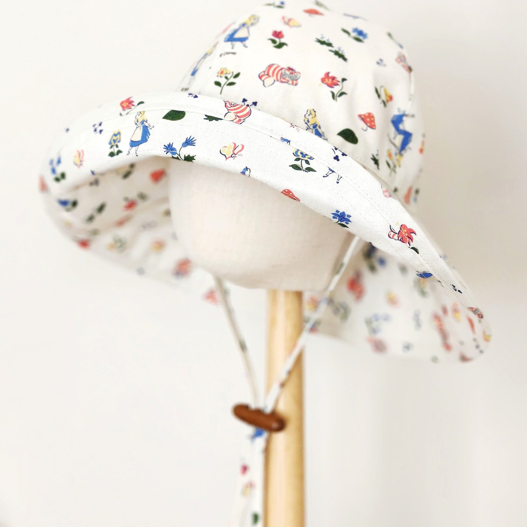 Kids Wide Brim Cotton Summer Sun Hat, Alice Summer Sun Hat