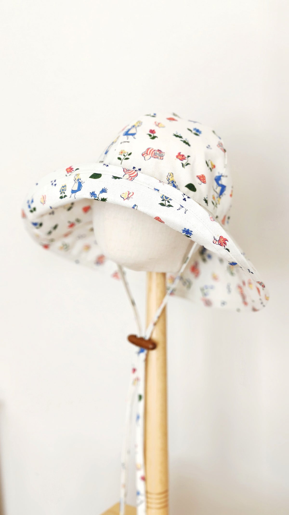 Kids Wide Brim Cotton Summer Sun Hat, Alice Summer Sun Hat