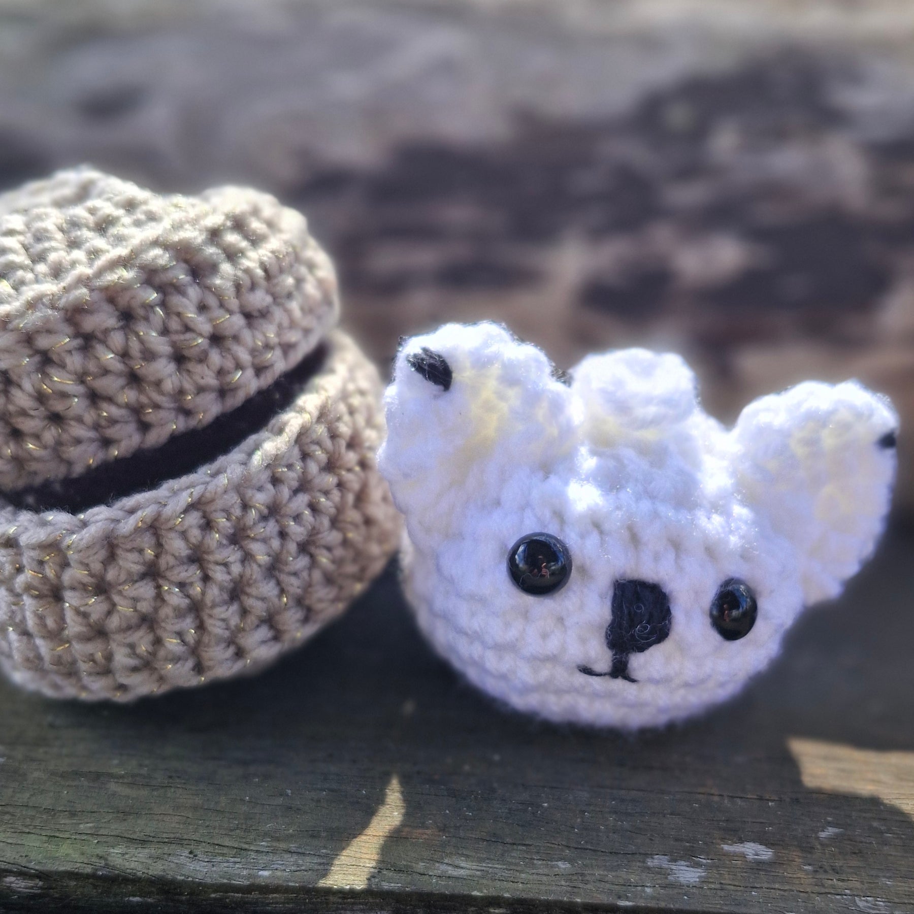 Cute crochet Little BEAR Dumpling with Steamer Box