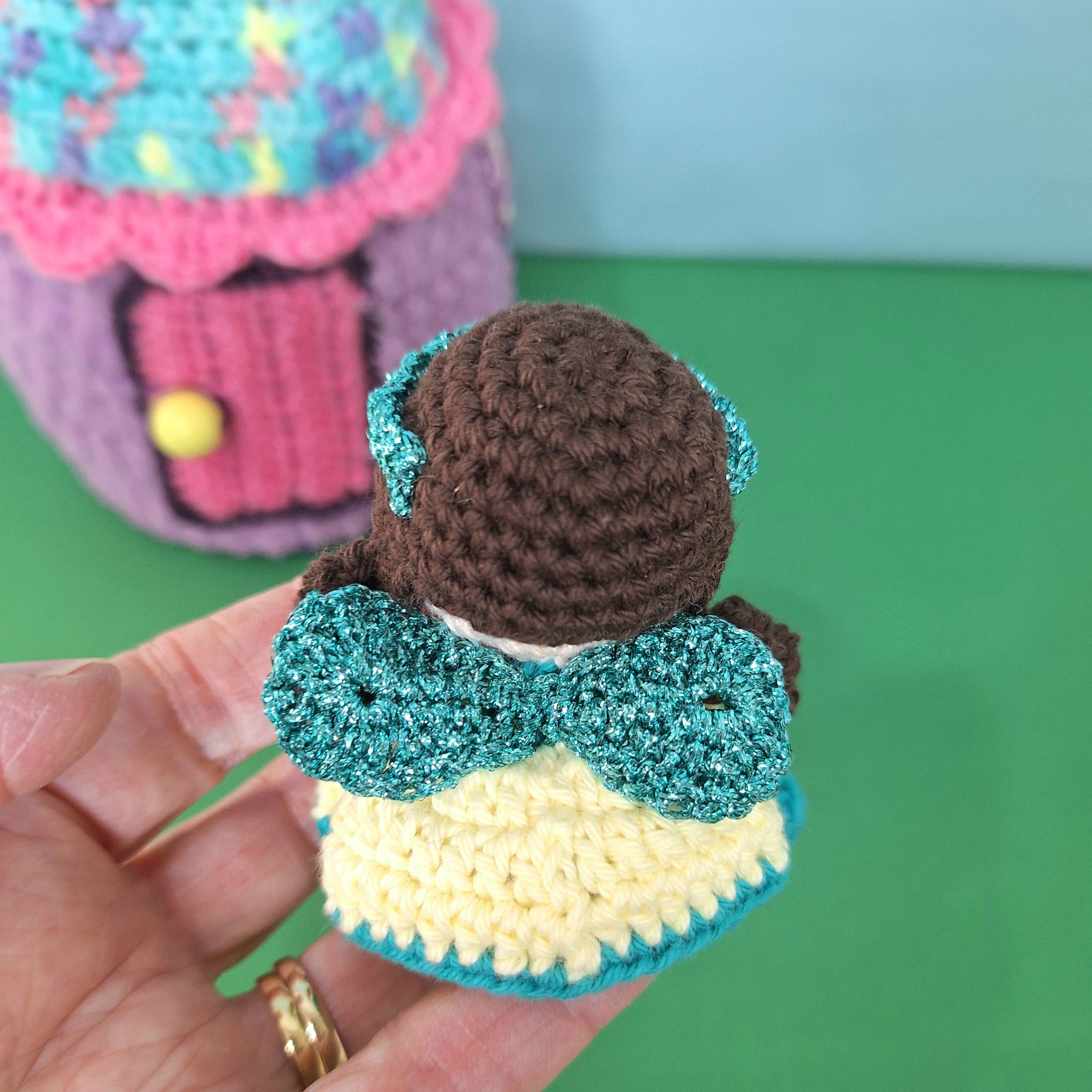 Enchanted Crochet Fairy House Play Set with Two Fairies