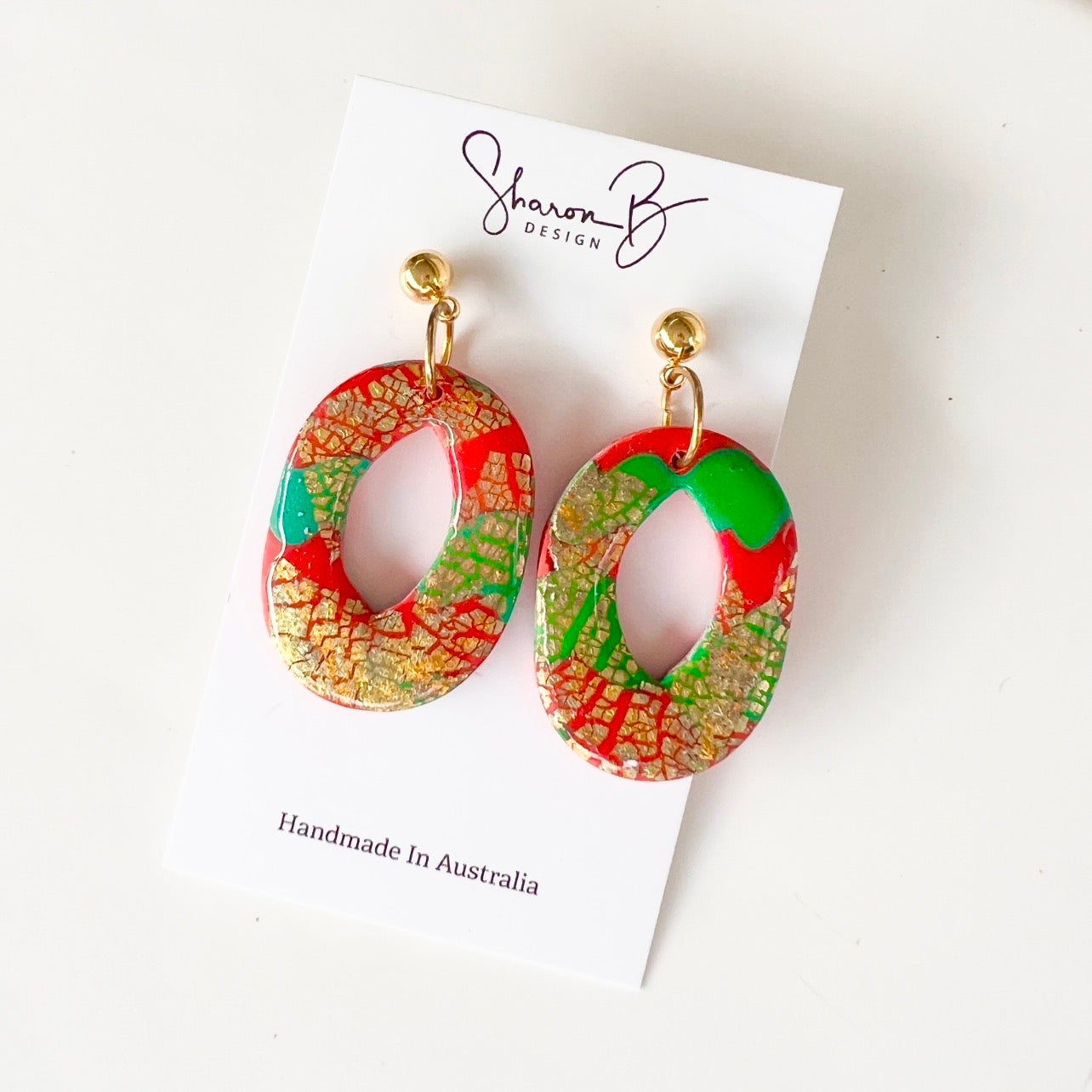 Earrings ~ Polymer Clay ~ Resin ~ Christmas ~ Dangles