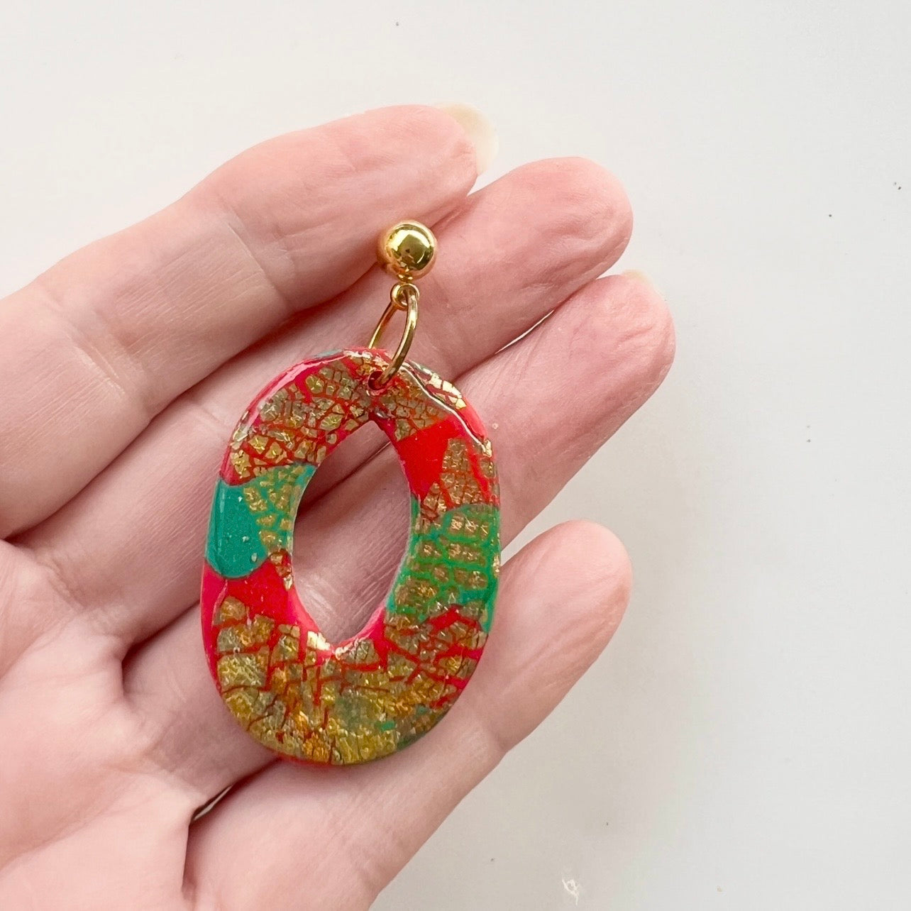 Earrings ~ Polymer Clay ~ Resin ~ Christmas ~ Dangles