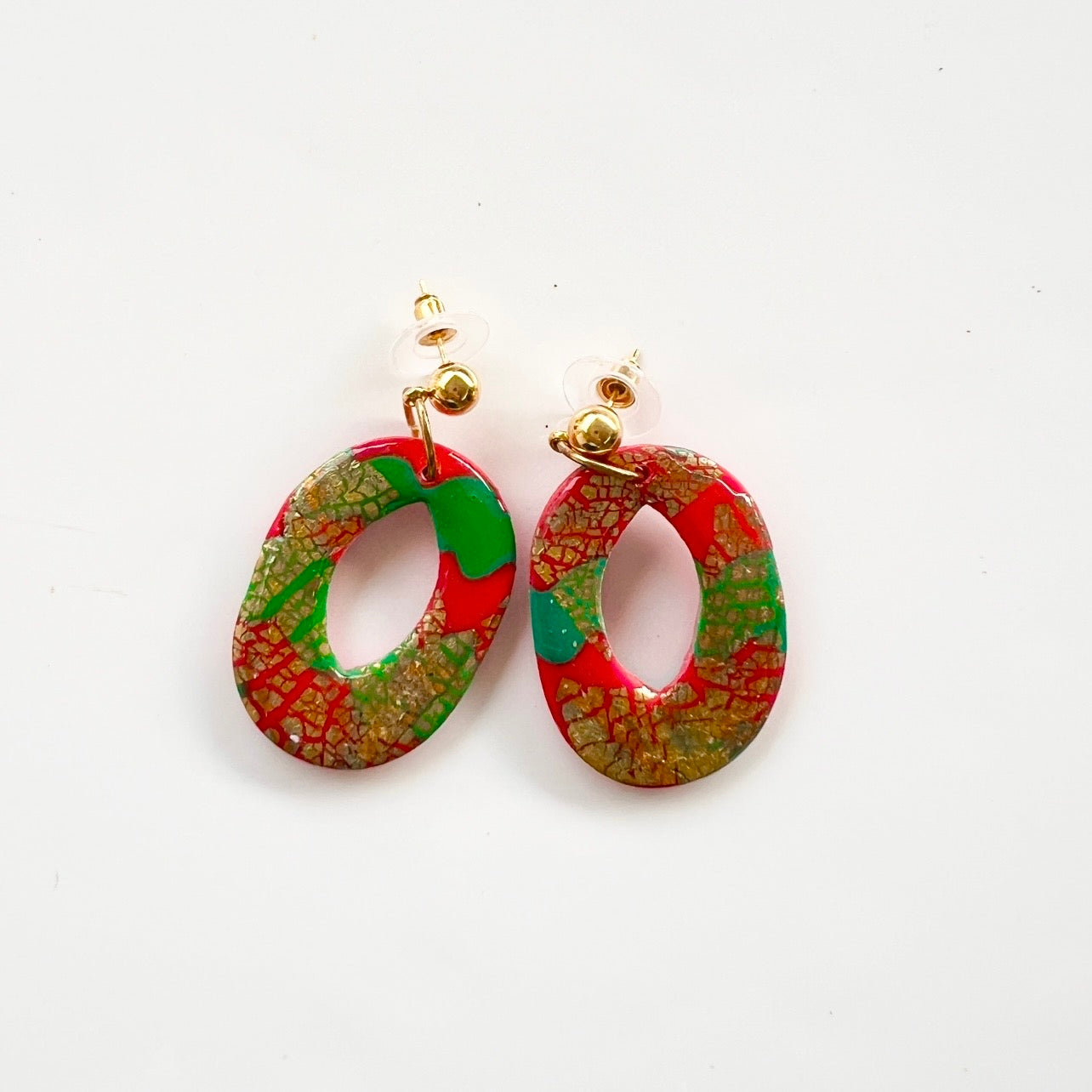 Earrings ~ Polymer Clay ~ Resin ~ Christmas ~ Dangles