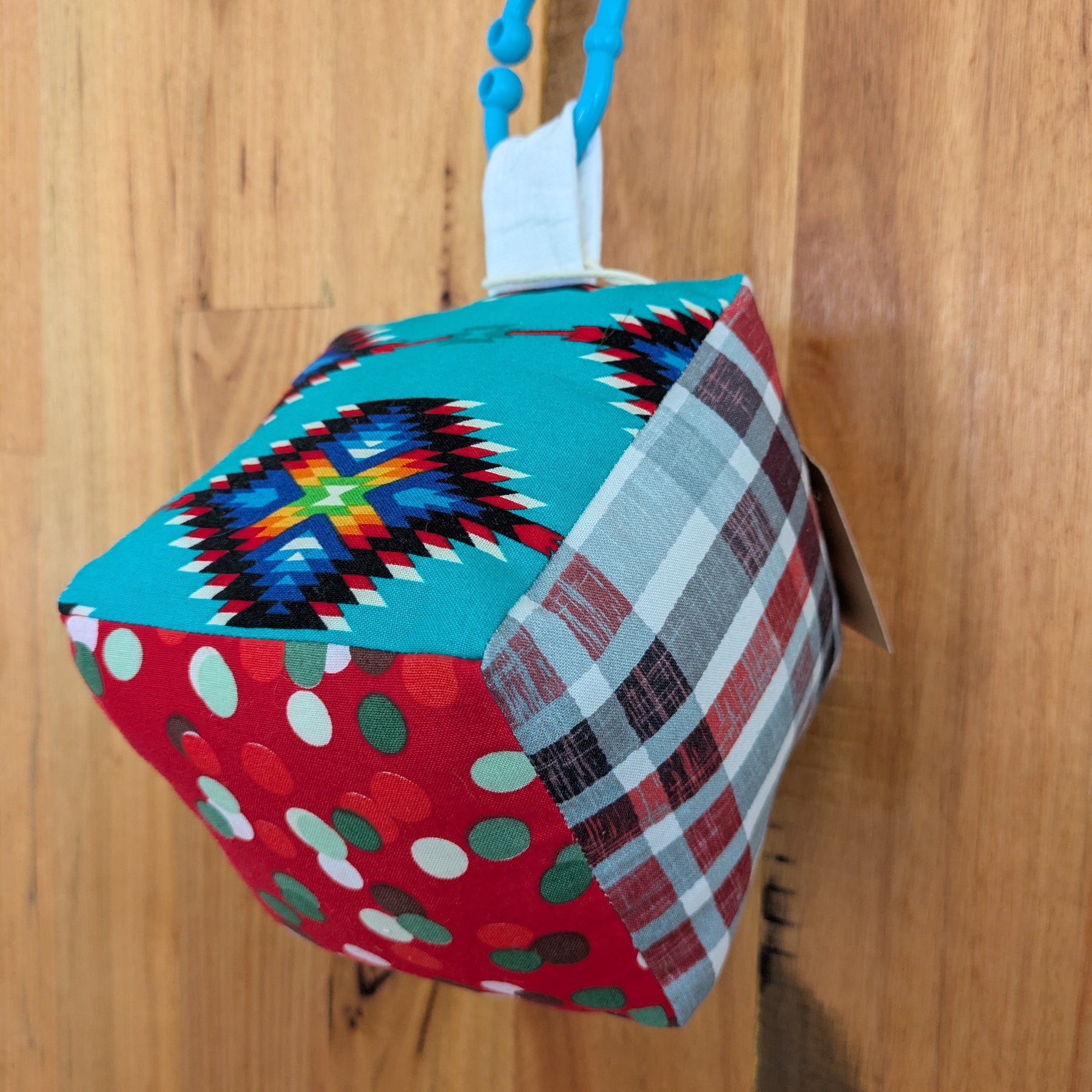 Dinosaur Aztec Soft Baby Cube Toy