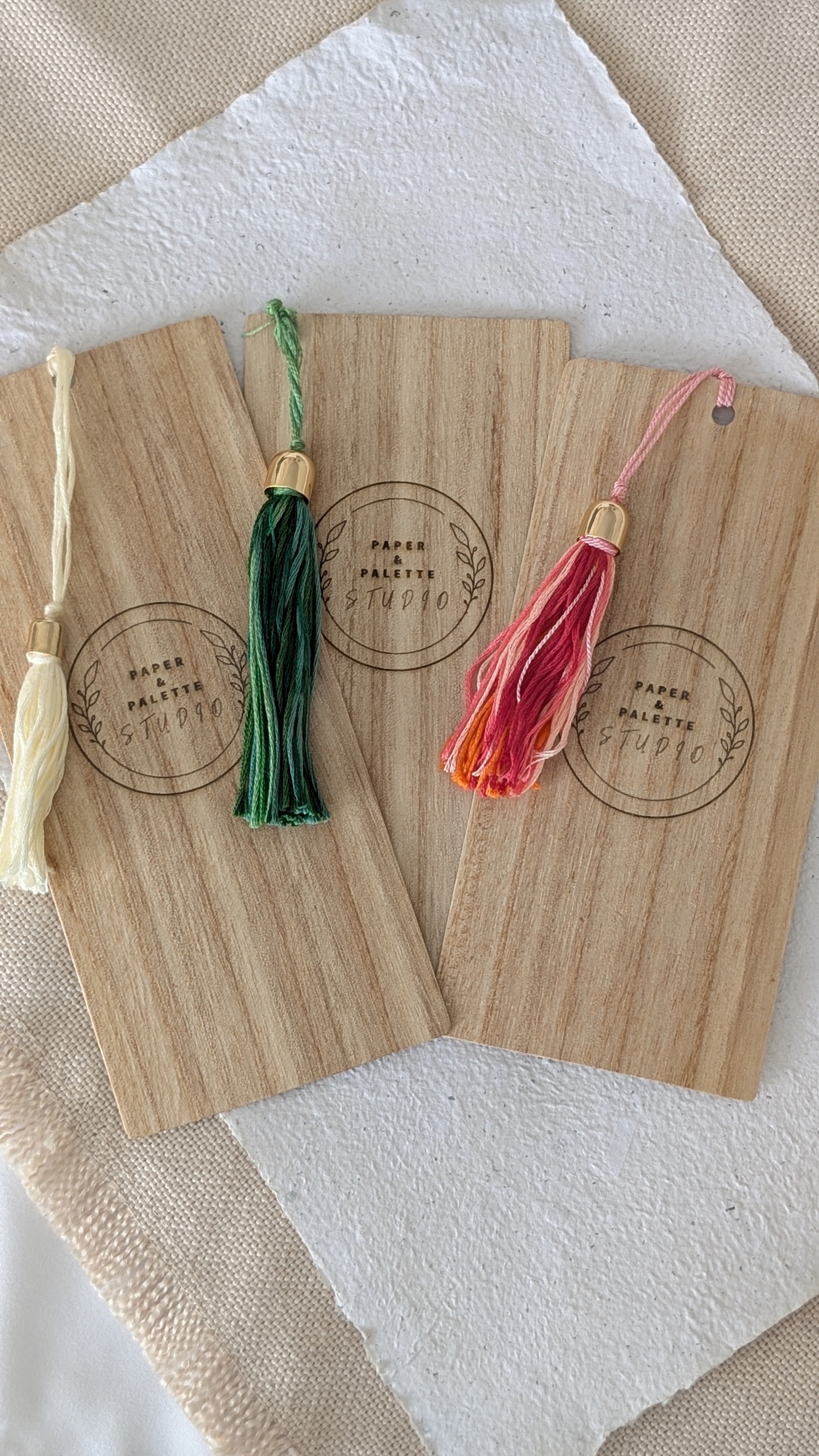 Handmade Botanical Watercolour Bookmark – Gift for Readers