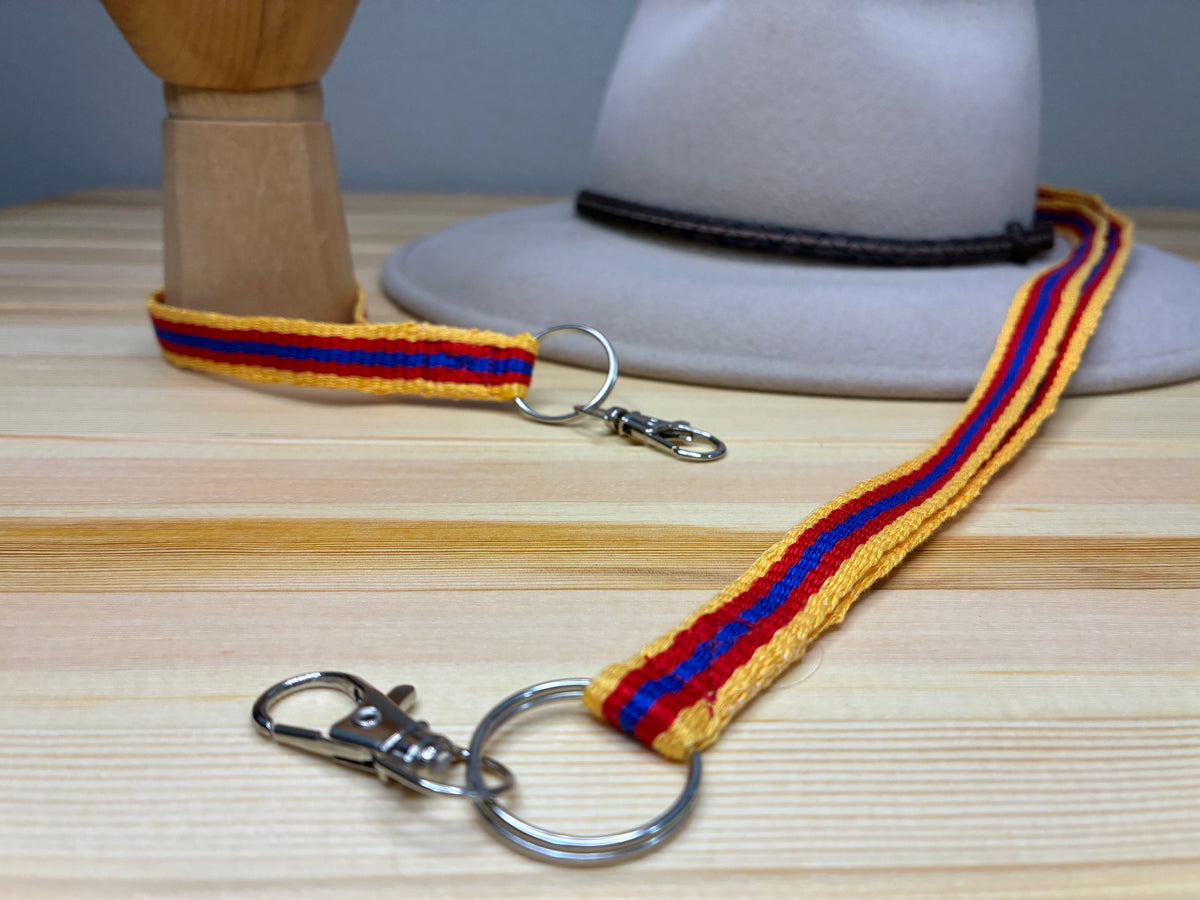 Looping Style - Primary Brights Handwoven Wristlet Key Fob
