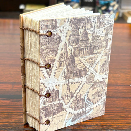 Mini Watercolour Sketchbook, Lay Flat Travel Size with Paris Cover