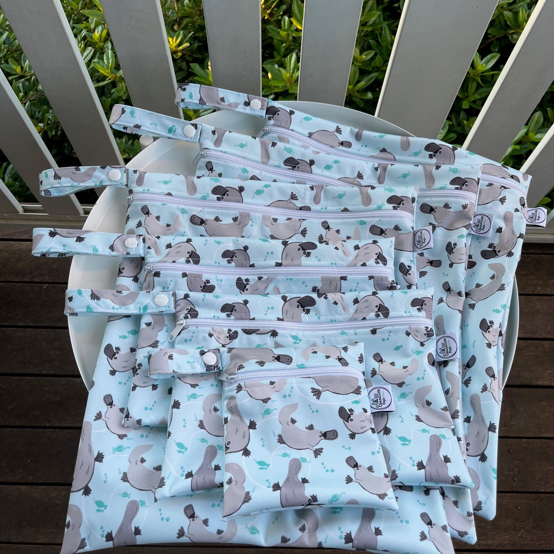 READY MADE Water-resistant wet bags - Platypus (Annette Winter)  | Ready to ship | FREE Postage
